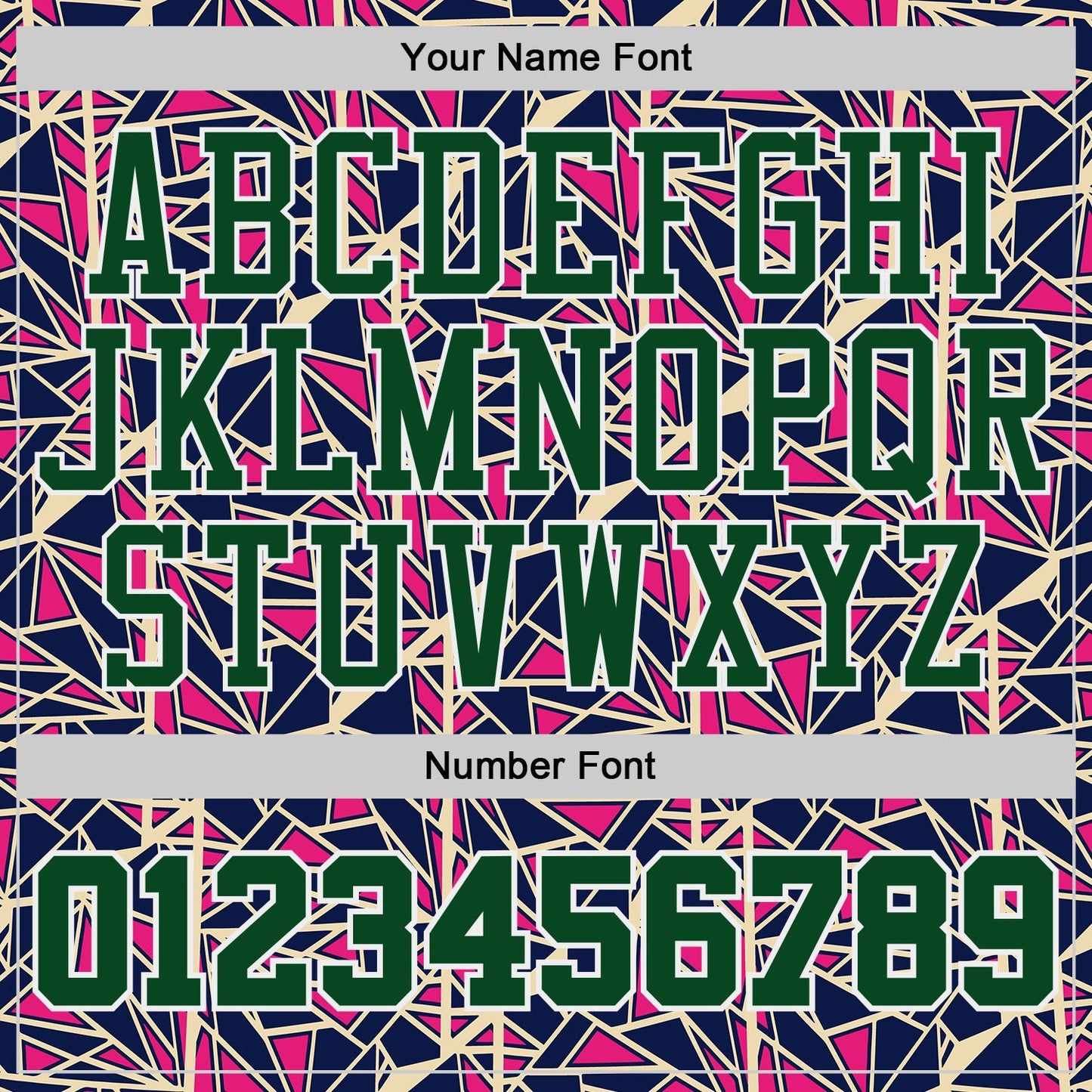 Custom Blue Green Hot Pink-White Abstract Geometric Shards Round Neck Sublimation Basketball Uniform Jersey view 4