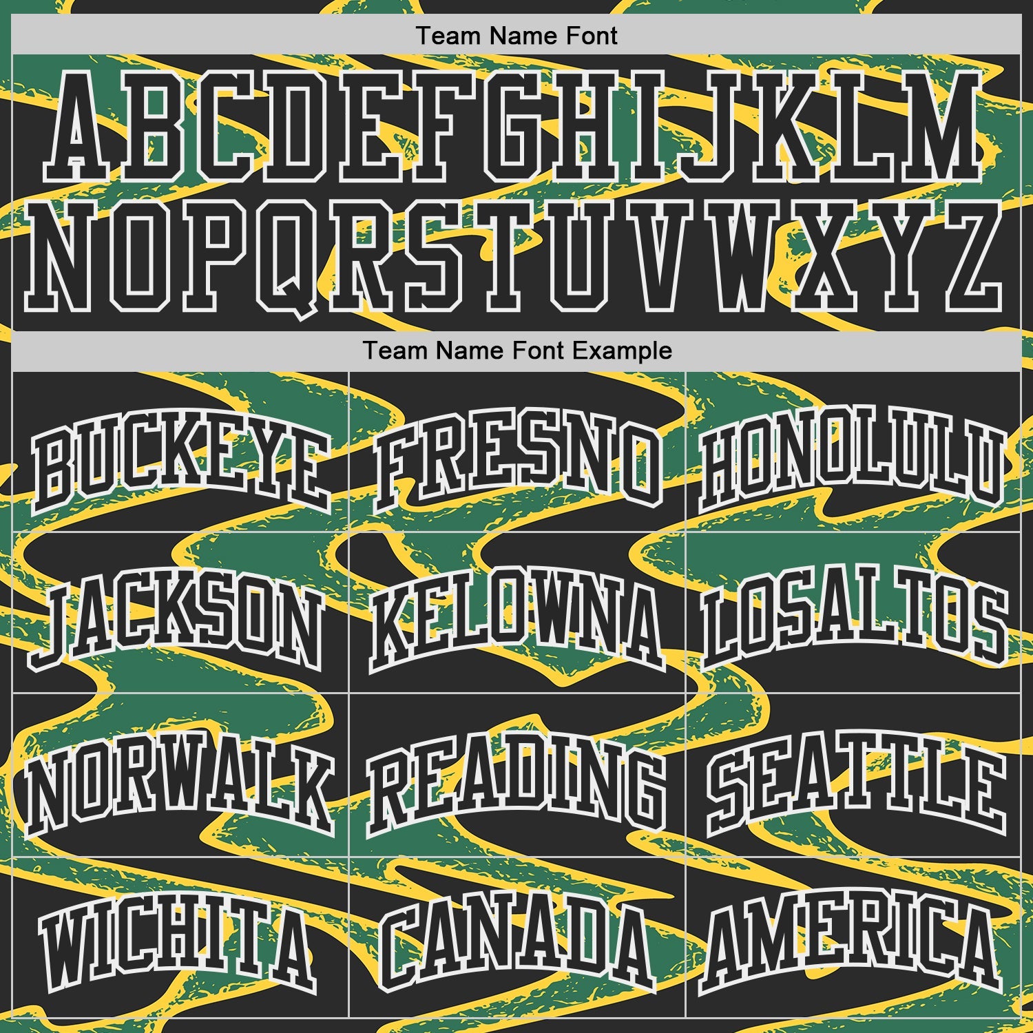 Custom Black Green Yellow-White Abstract Liquid Round Neck Sublimation Basketball Uniform Jersey view 3