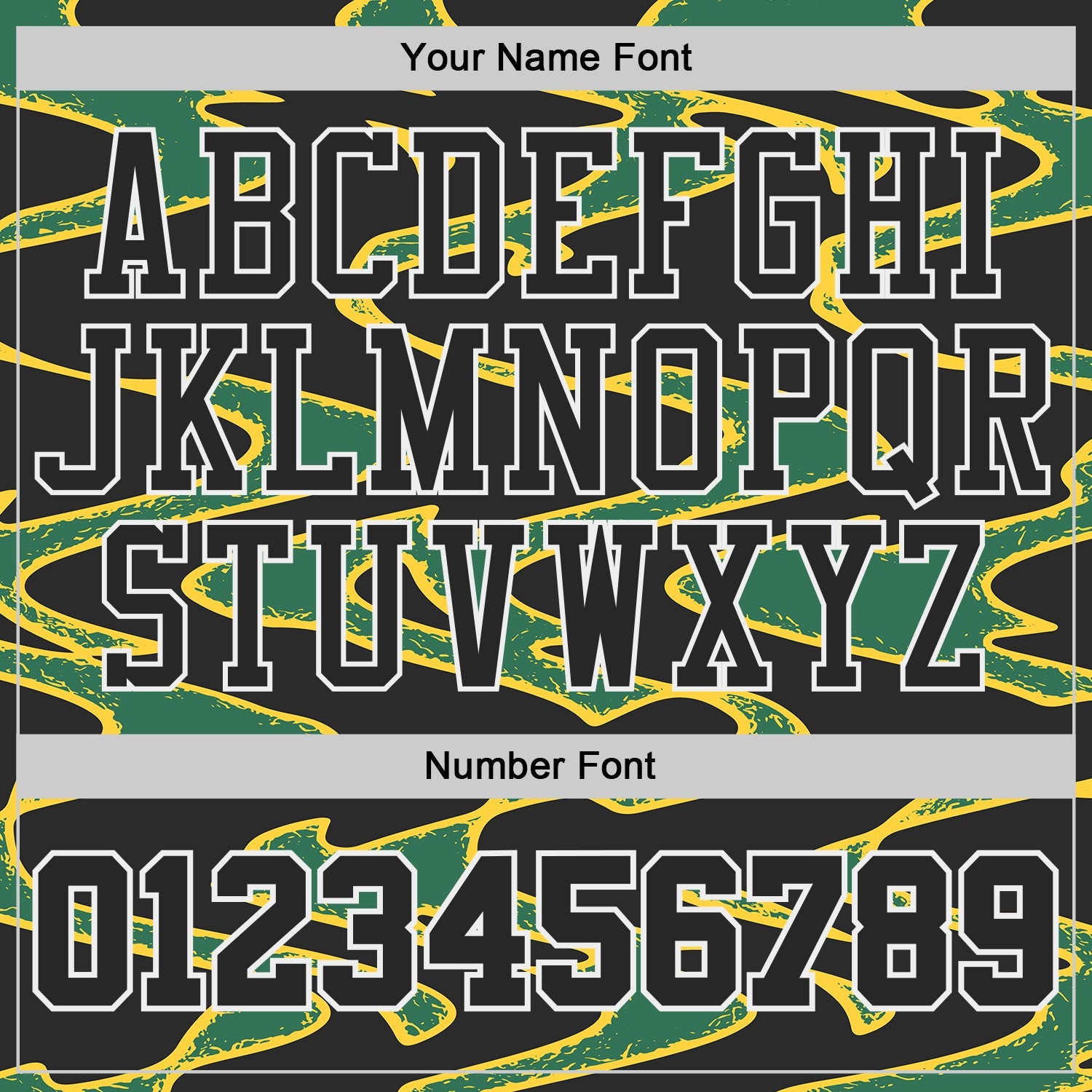Custom Black Green Yellow-White Abstract Liquid Round Neck Sublimation Basketball Uniform Jersey view 4