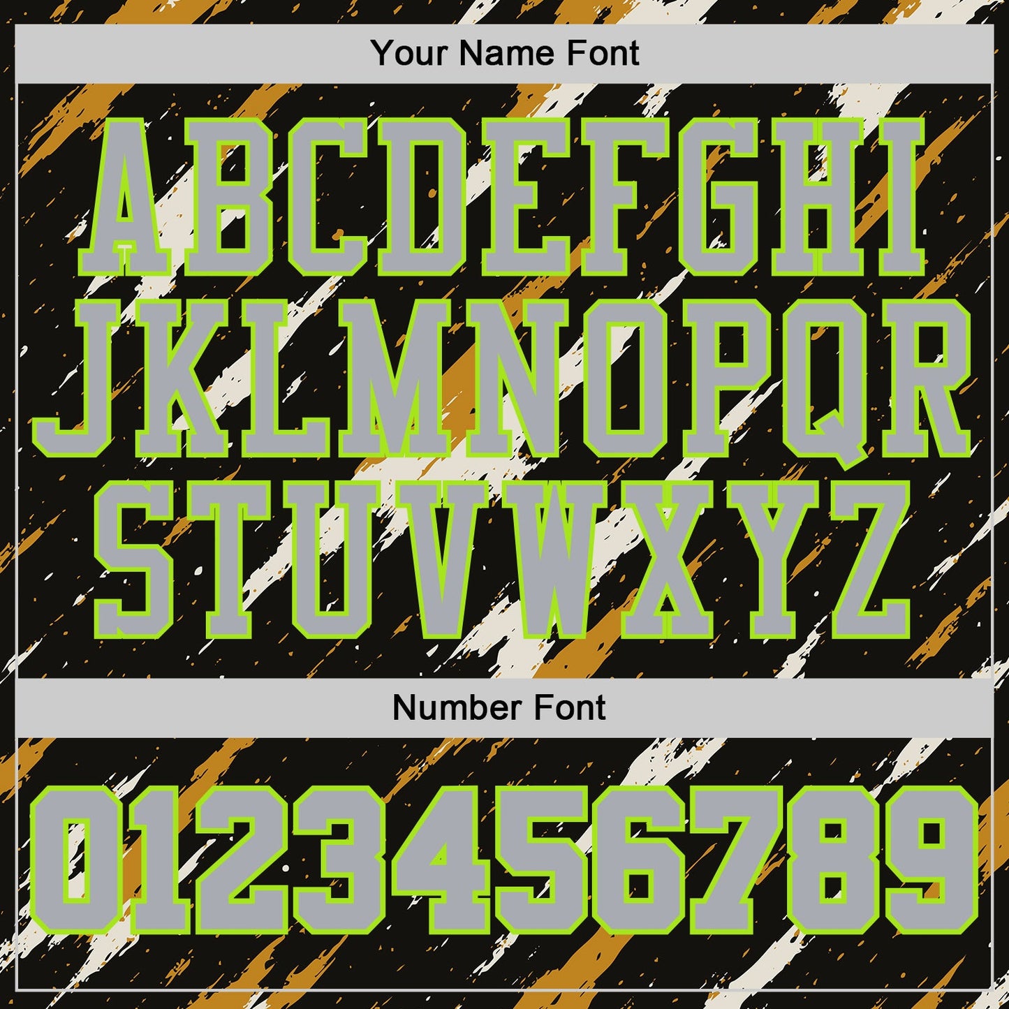 Custom Black Gray Yellow-Neon Green Brush Stroke Abstract Round Neck Sublimation Basketball Uniform Jersey view 4