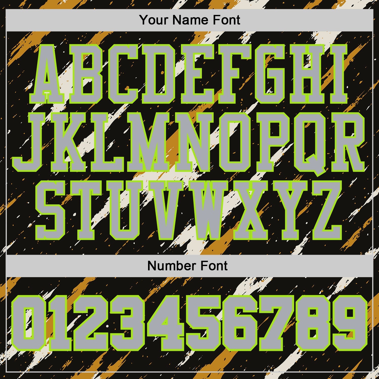 Custom Black Gray Yellow-Neon Green Brush Stroke Abstract Round Neck Sublimation Basketball Uniform Jersey view 4