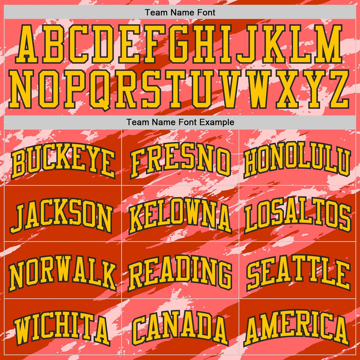 Custom Pink Yellow Red-Black Brush Stroke Abstract Round Neck Sublimation Basketball Uniform Jersey view 3