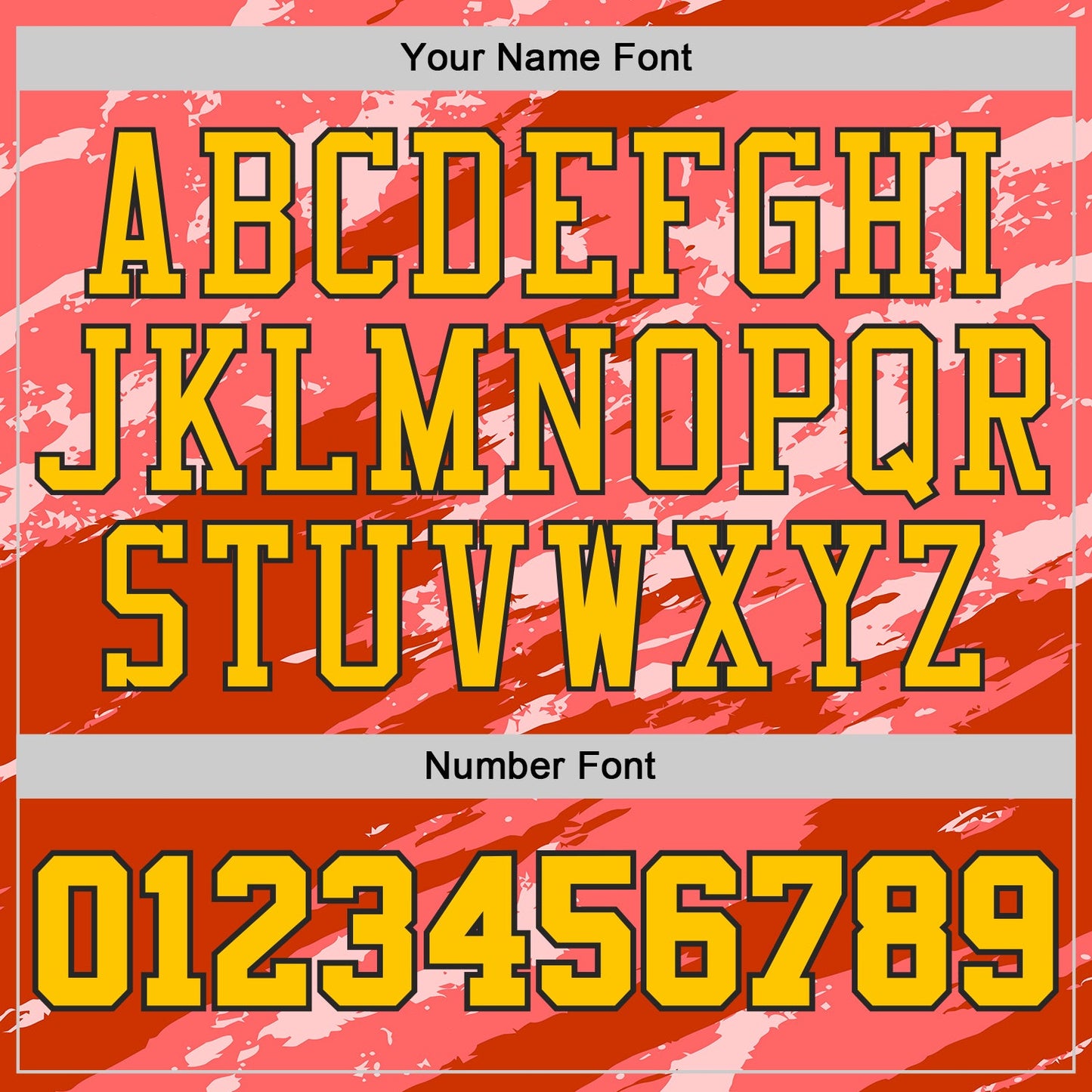 Custom Pink Yellow Red-Black Brush Stroke Abstract Round Neck Sublimation Basketball Uniform Jersey view 4