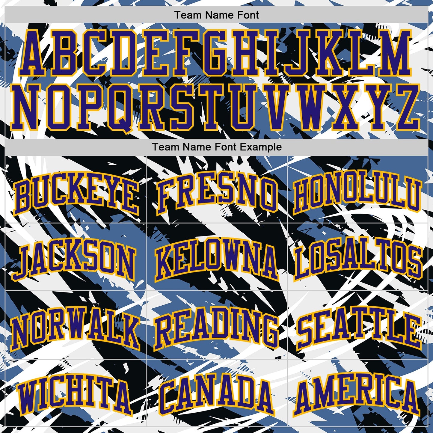 Custom Blue Dark Purple Black-Gold Brush Stroke Abstract Round Neck Sublimation Basketball Uniform Jersey view 3