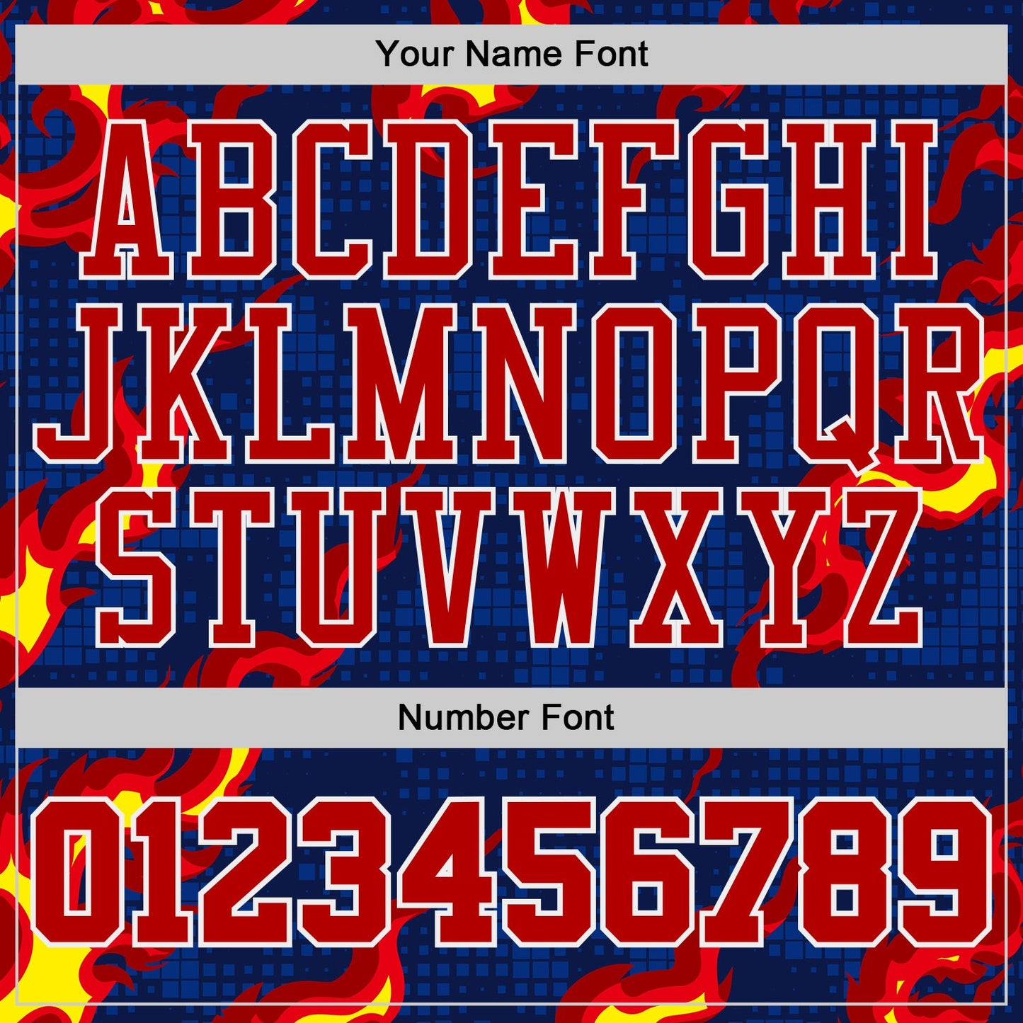 Custom Navy Red-White Irregular Fire Flames Round Neck Sublimation Basketball Uniform Jersey view 4