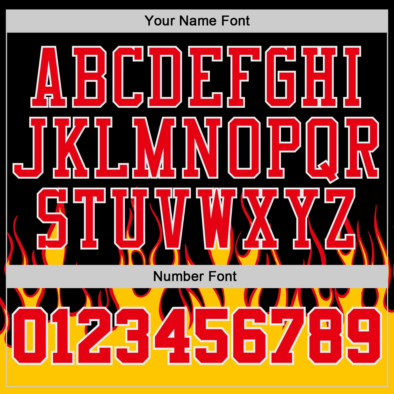 Custom Black Fire Red White-Yellow Blazing Flames Round Neck Sublimation Basketball Uniform Jersey view 4