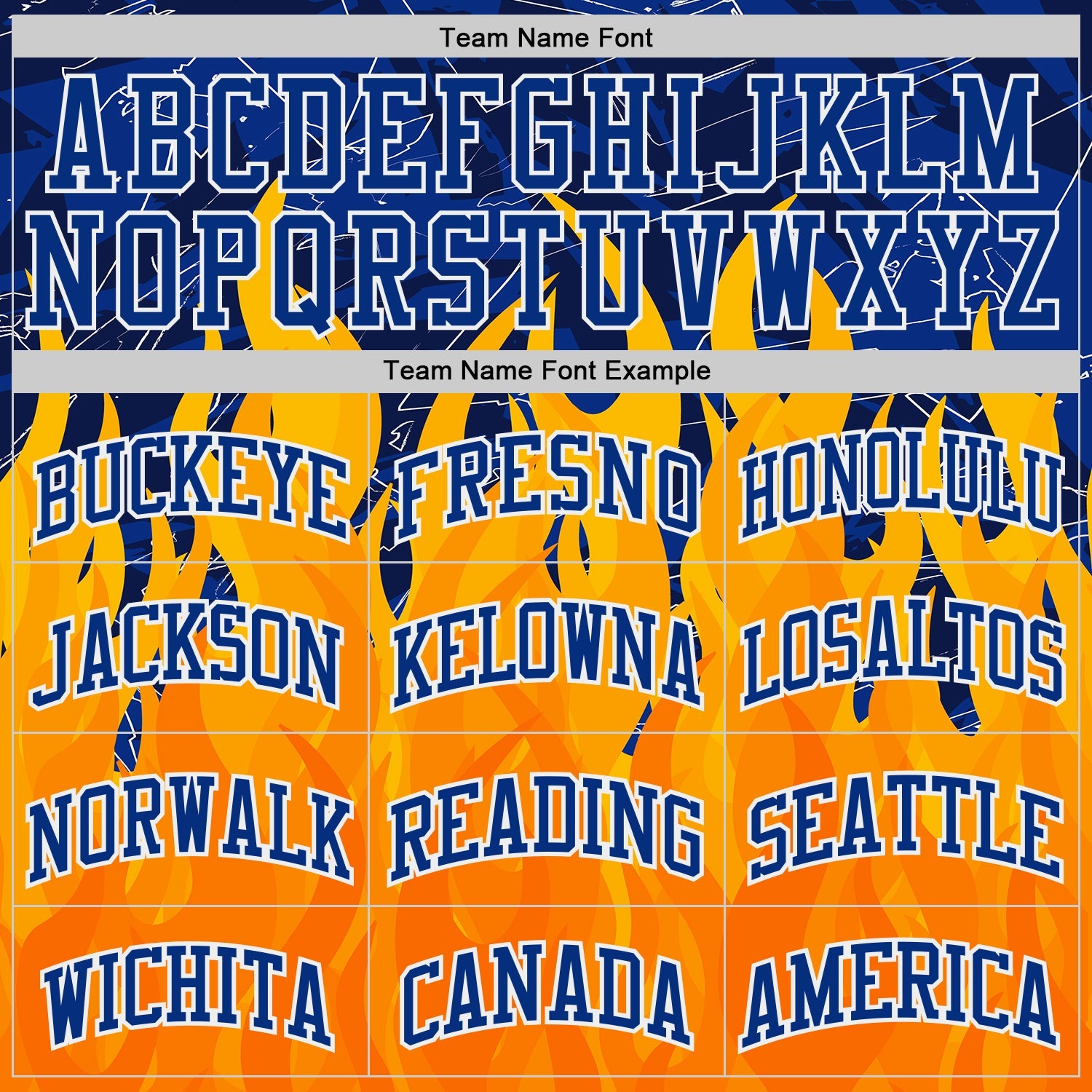 Custom Blue Royal Yellow-White Blazing Flames Round Neck Sublimation Basketball Uniform Jersey view 3