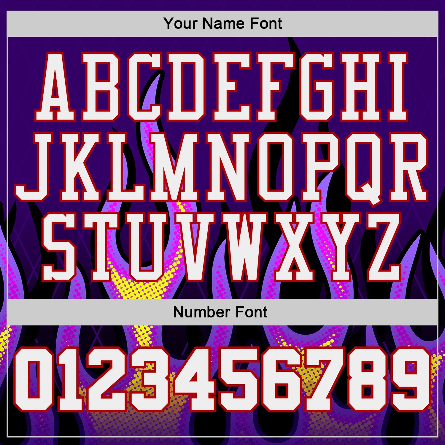 Custom Purple White Red-Black Irregular Fire Flames Round Neck Sublimation Basketball Uniform Jersey view 4