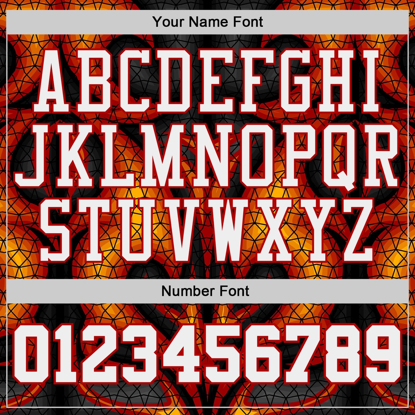 Custom Black White Yellow-Red Irregular Fire Flames Round Neck Sublimation Basketball Uniform Jersey view 4