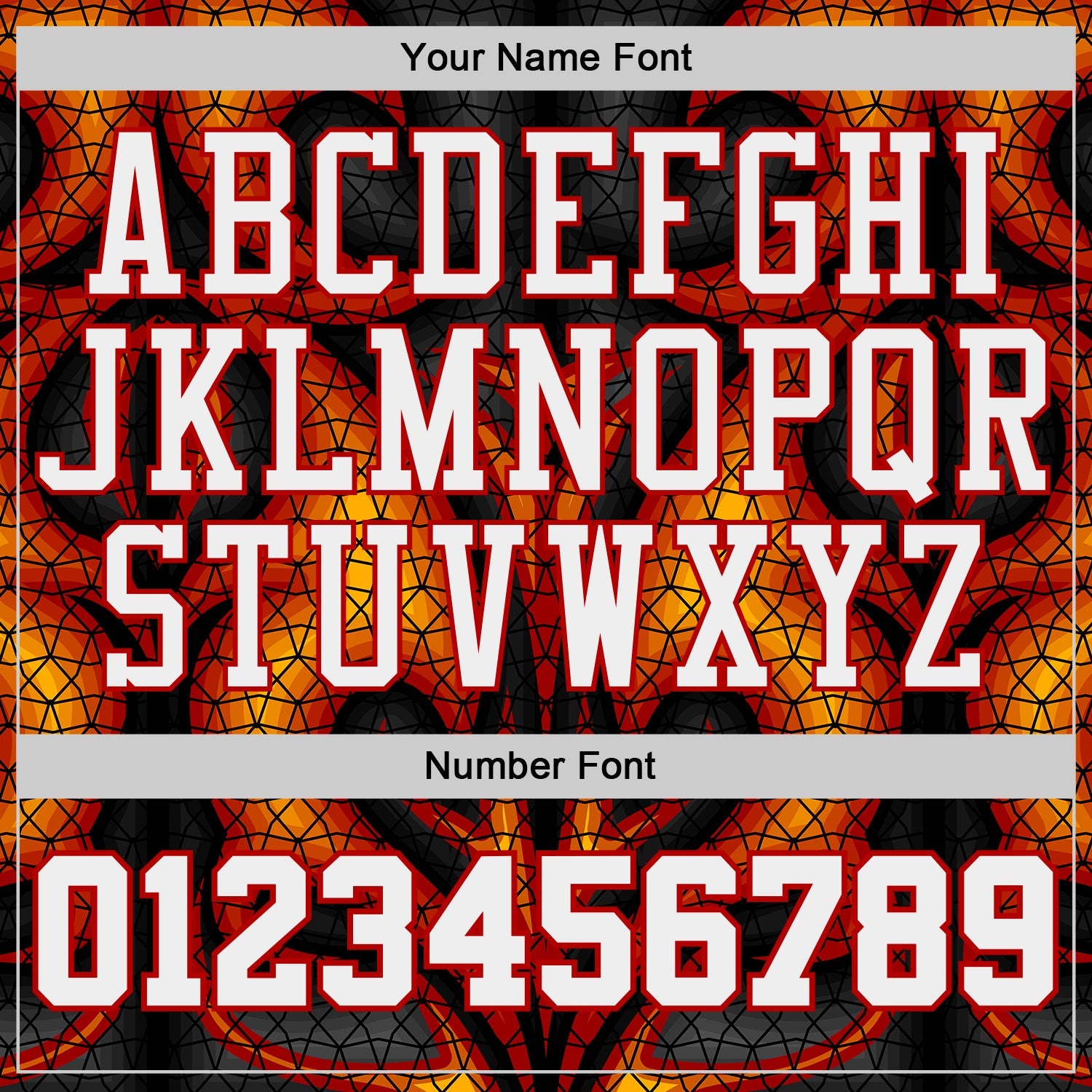 Custom Black White Yellow-Red Irregular Fire Flames Round Neck Sublimation Basketball Uniform Jersey view 4