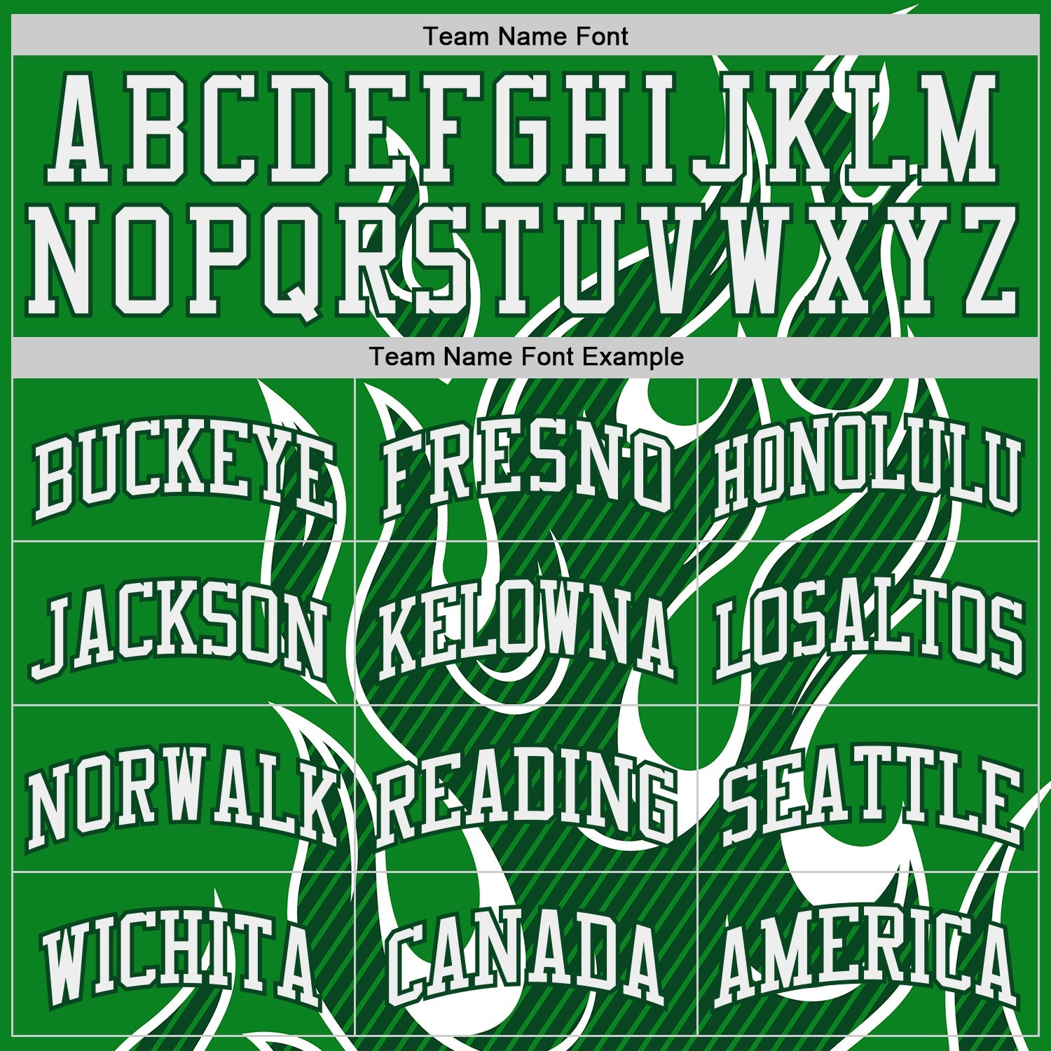 Custom Grass Green White-Green Irregular Fire Flames Round Neck Sublimation Basketball Uniform Jersey view 3