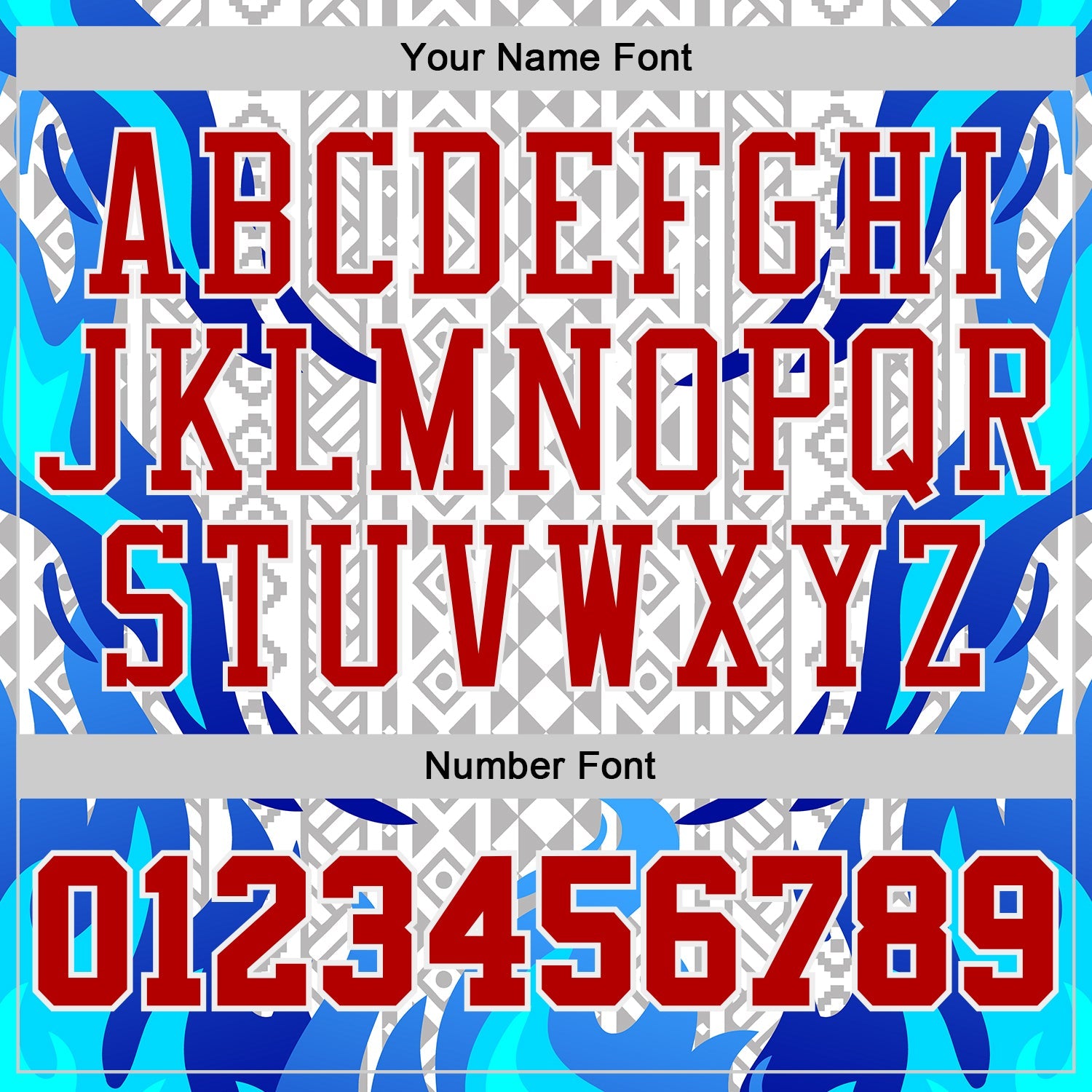 Custom White Red Blue-Gray Irregular Fire Flames Round Neck Sublimation Basketball Uniform Jersey view 4