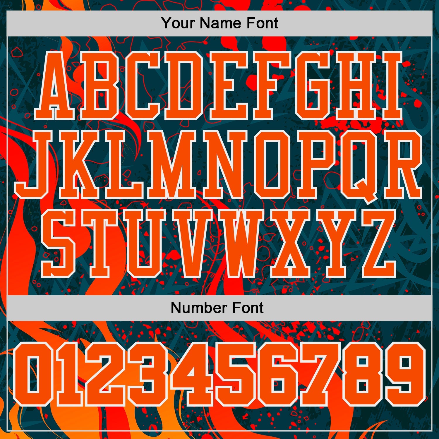 Custom Blue Orange Red-White Irregular Fire Flames Round Neck Sublimation Basketball Uniform Jersey view 4