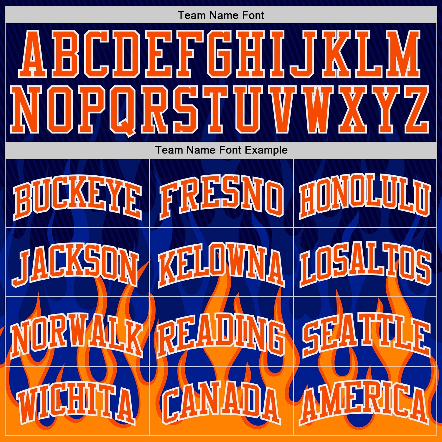 Custom Blue Orange-White Irregular Fire Flames Round Neck Sublimation Basketball Uniform Jersey view 3