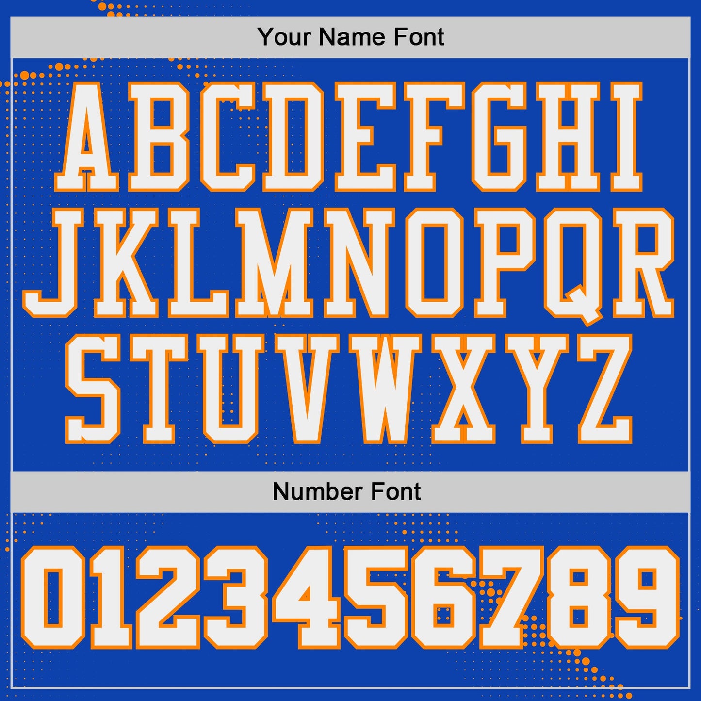 Custom Thunder Blue White Bay Orange-Black Gradient Dot Round Neck Sublimation Basketball Uniform Jersey view 4