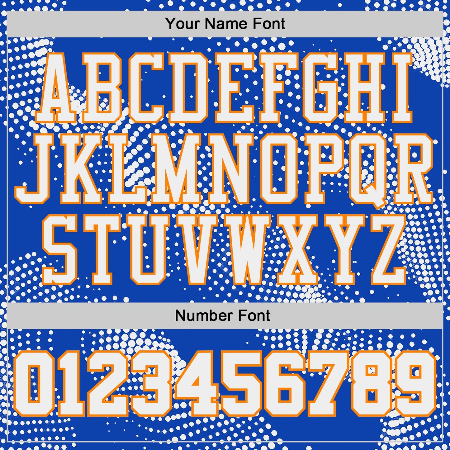 Custom Thunder Blue White Bay Orange-Black Gradient Dot Round Neck Sublimation Basketball Uniform Jersey view 4