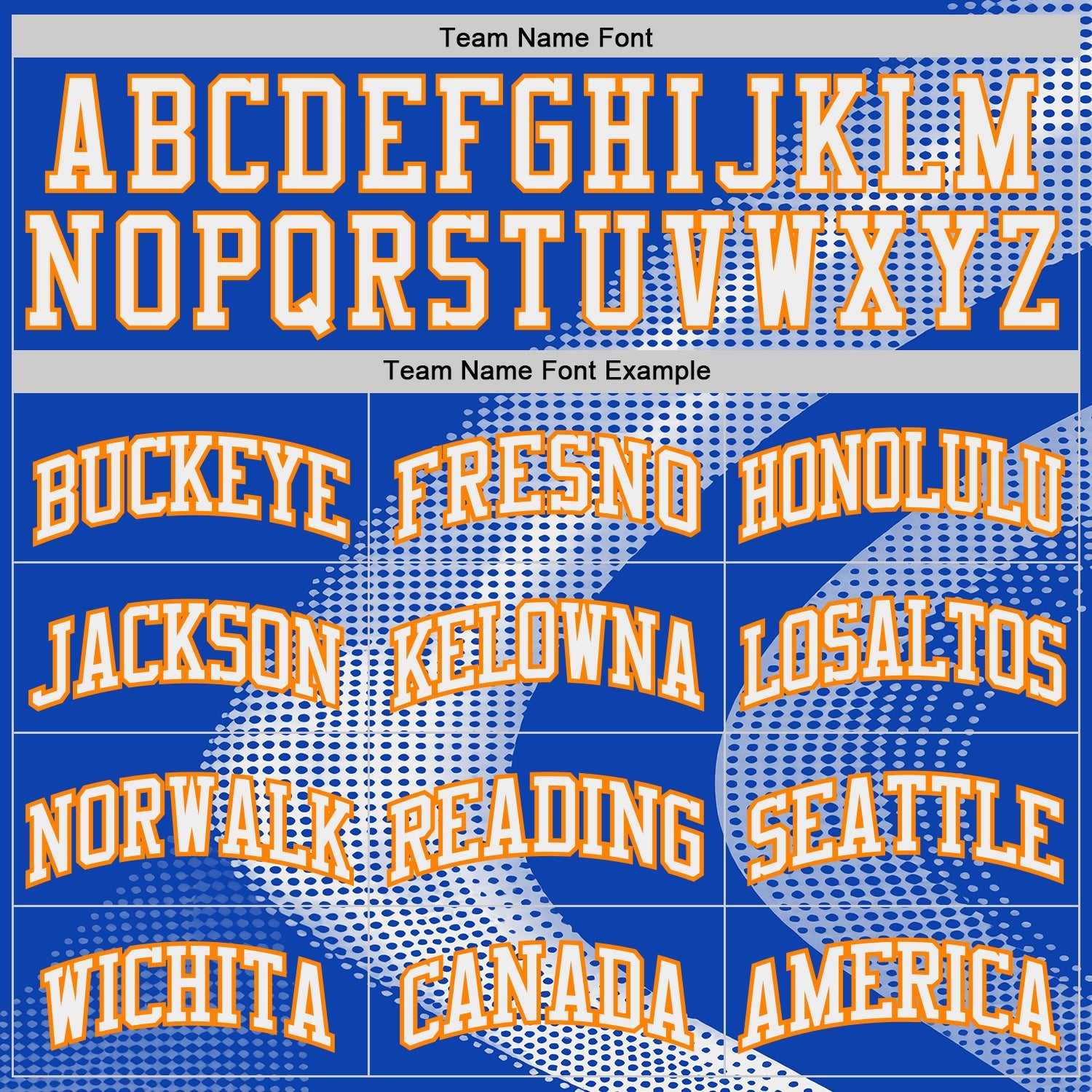 Custom Thunder Blue White Bay Orange-Black Gradient Dot Swirl Round Neck Sublimation Basketball Uniform Jersey view 3