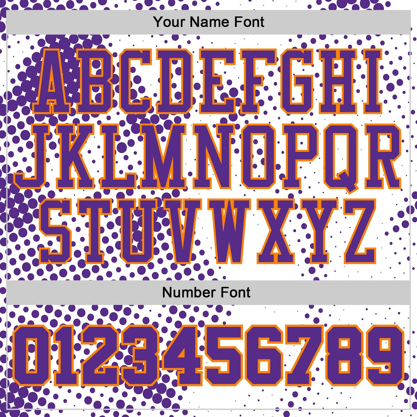 Custom White Purple-Bay Orange Gradient Dot Round Neck Sublimation Basketball Uniform Jersey view 4