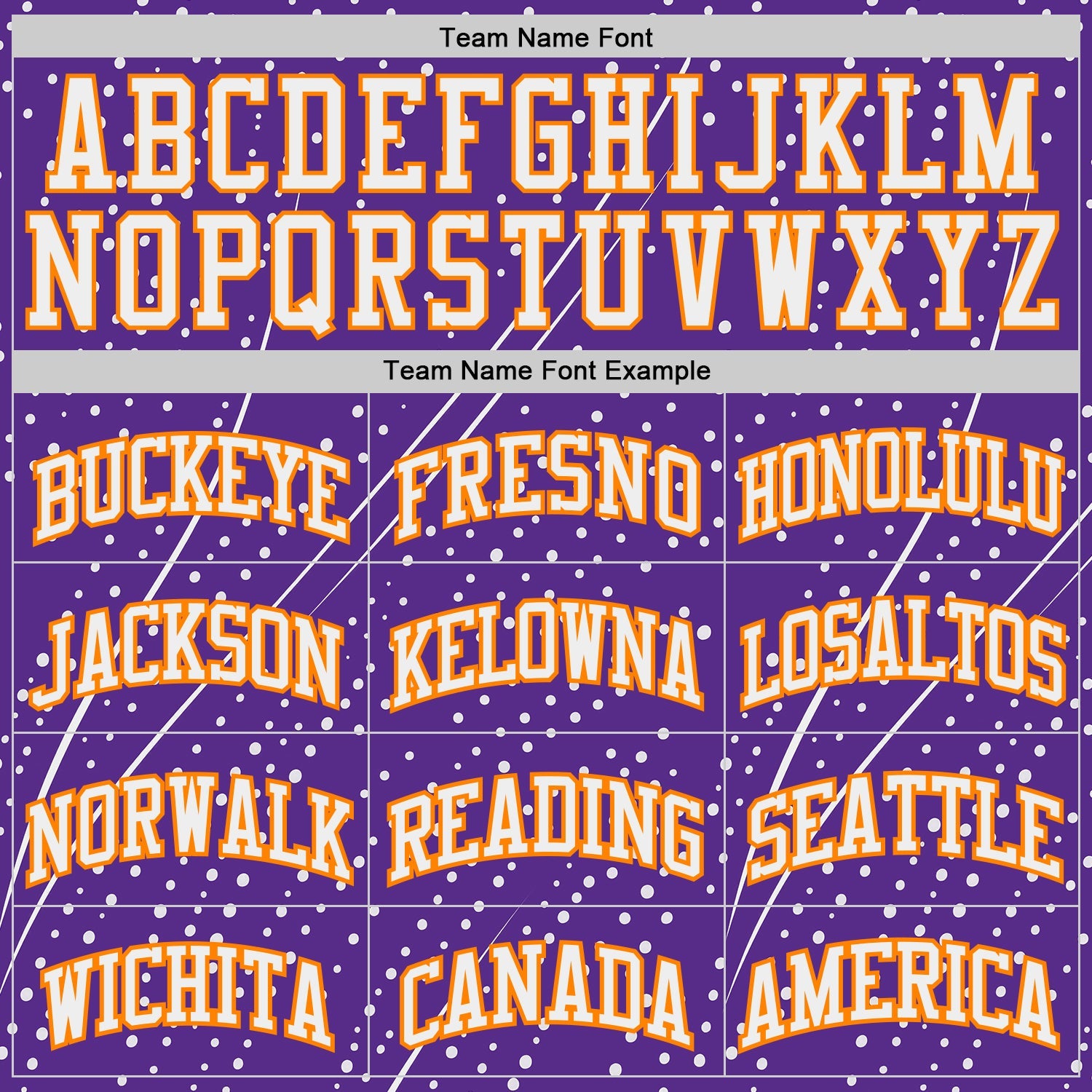 Custom Purple White-Bay Orange Gradient Dot Round Neck Sublimation Basketball Uniform Jersey view 3