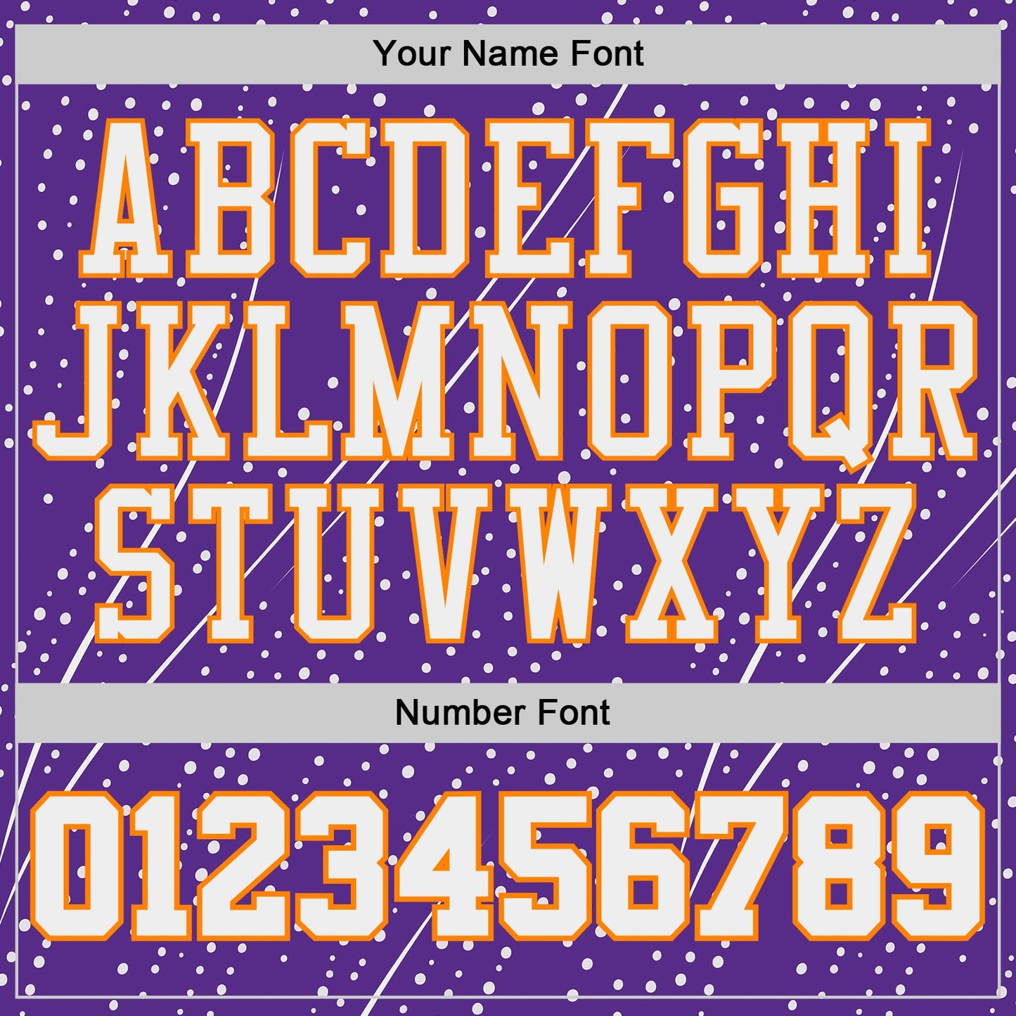 Custom Purple White-Bay Orange Gradient Dot Round Neck Sublimation Basketball Uniform Jersey view 4
