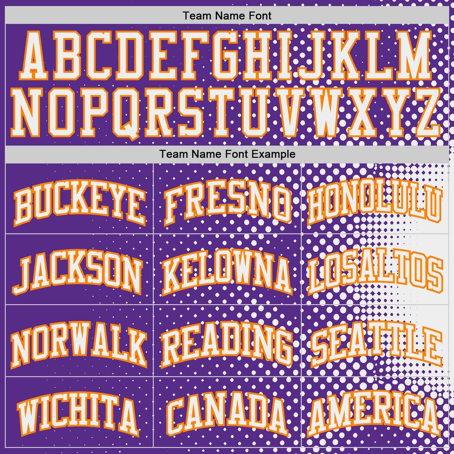 Custom Purple White-Bay Orange Gradient Dot Round Neck Sublimation Basketball Uniform Jersey view 3