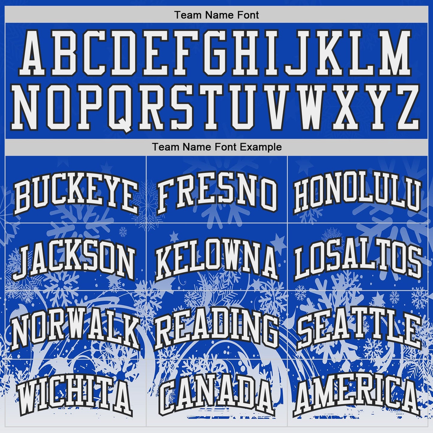 Custom Thunder Blue White-Black Winter Snowflake Gradient Round Neck Sublimation Basketball Uniform Jersey view 3
