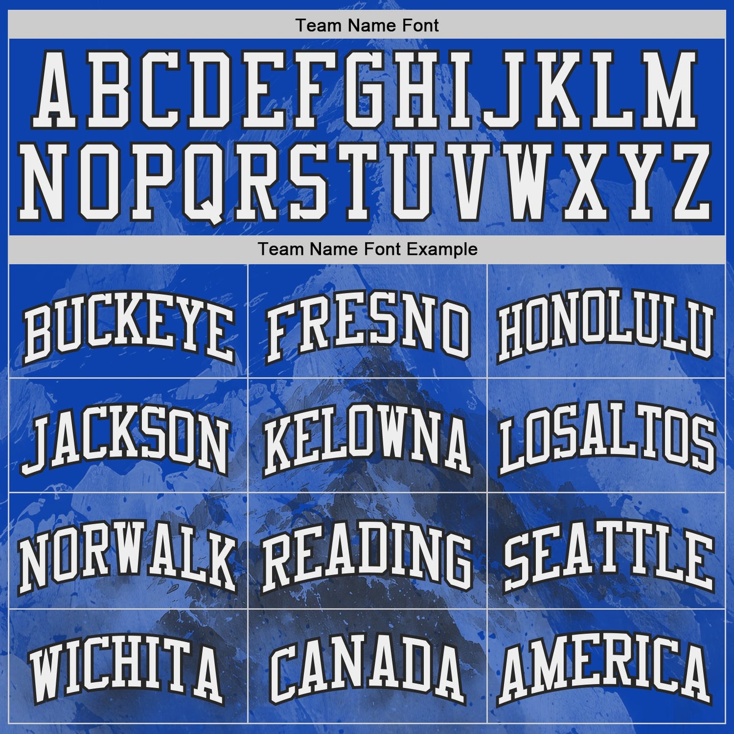 Custom Thunder Blue White-Black Snow Mountain Gradient Round Neck Sublimation Basketball Uniform Jersey view 3