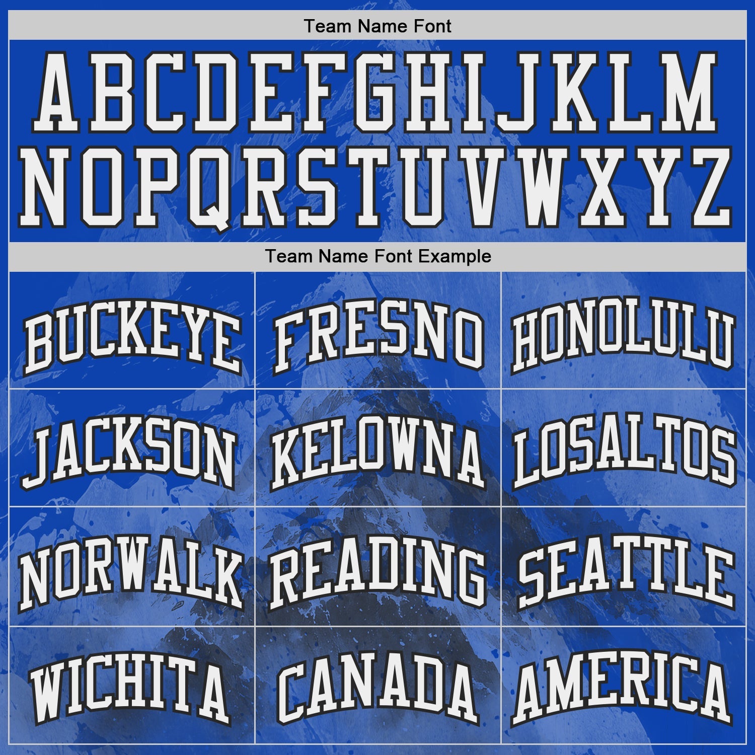Custom Thunder Blue White-Black Snow Mountain Gradient Round Neck Sublimation Basketball Uniform Jersey view 3