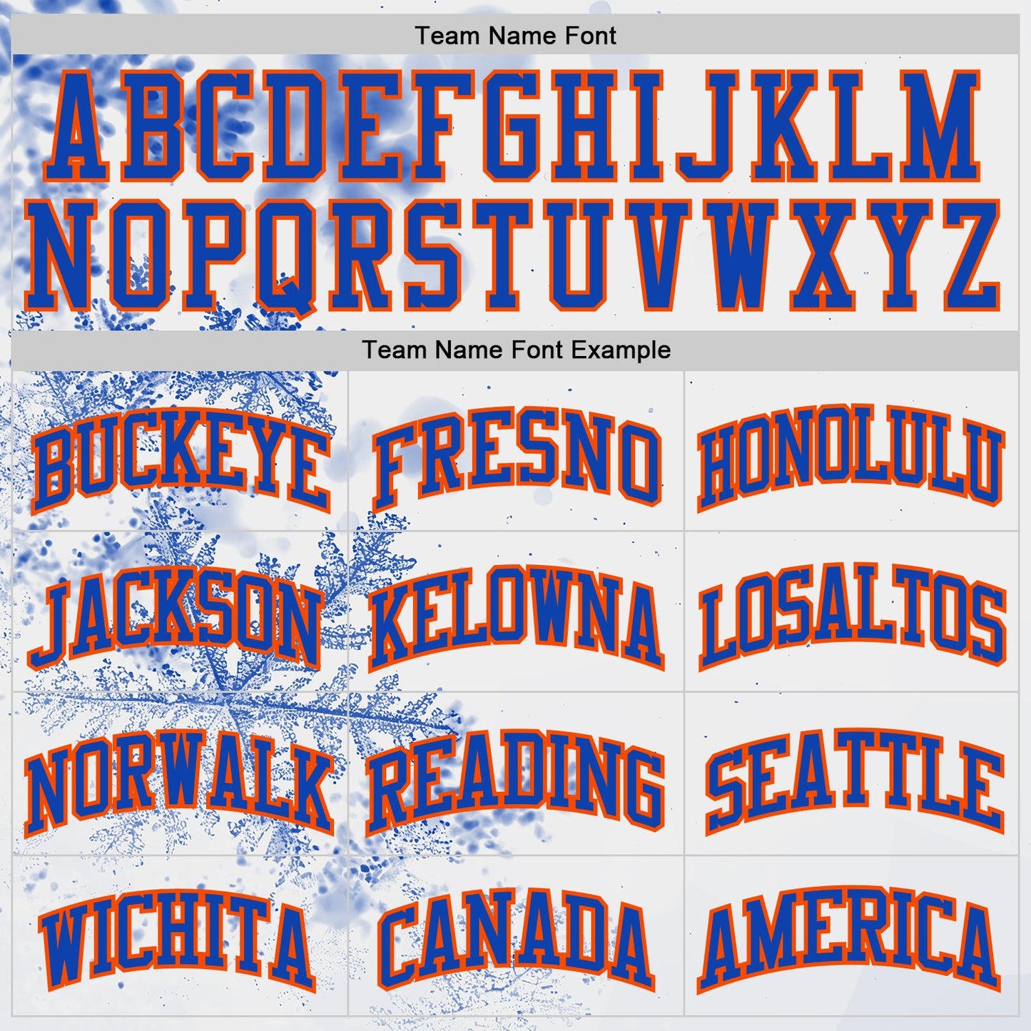 Custom White Thunder Blue Orange Black-Yellow Winter Snowflake Round Neck Sublimation Basketball Uniform Jersey view 3