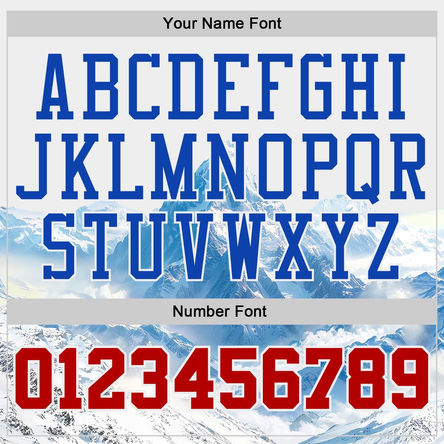 Custom White Red Blue-Thunder Blue Snow Mountain Gradient Round Neck Sublimation Basketball Uniform Jersey view 4