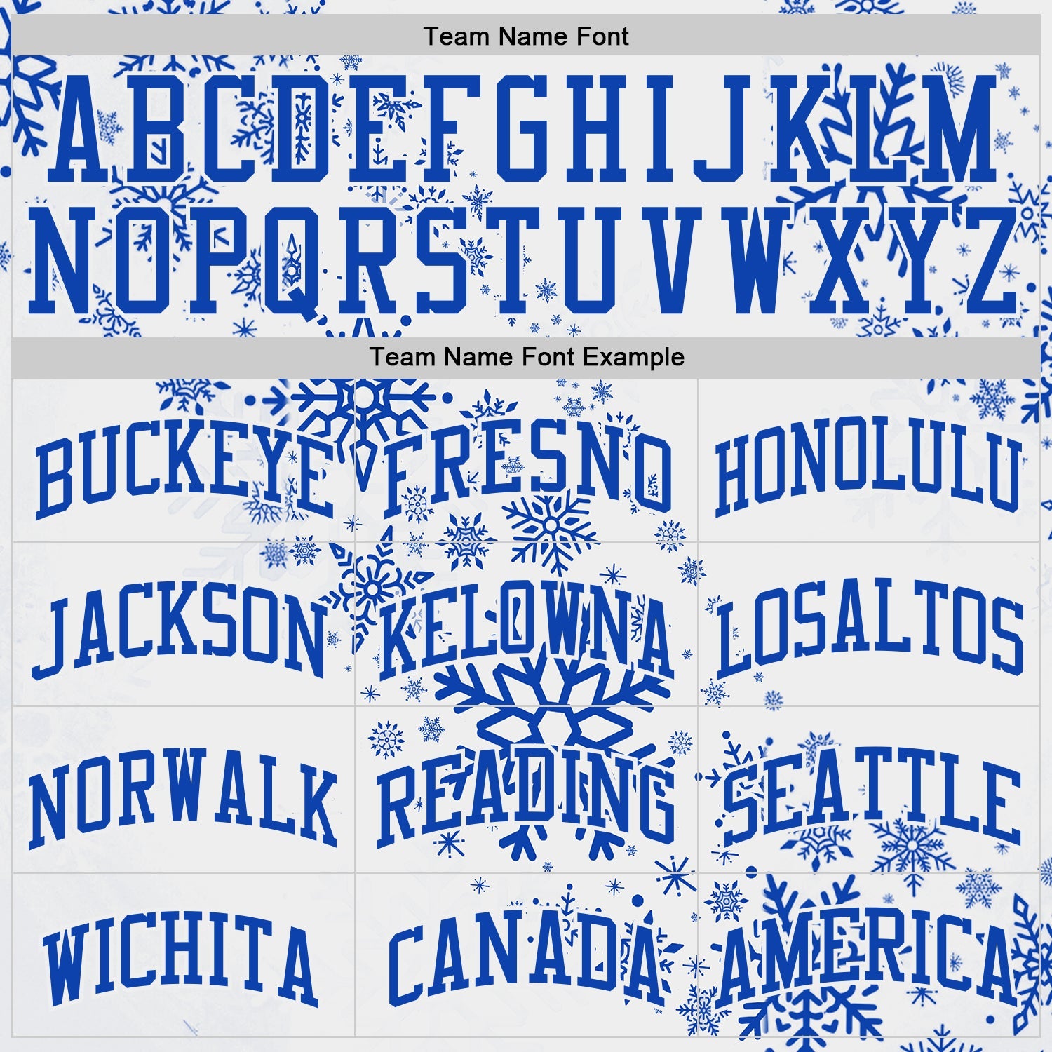 Custom White Red-Thunder Blue Winter Snowflake Round Neck Sublimation Basketball Uniform Jersey view 3