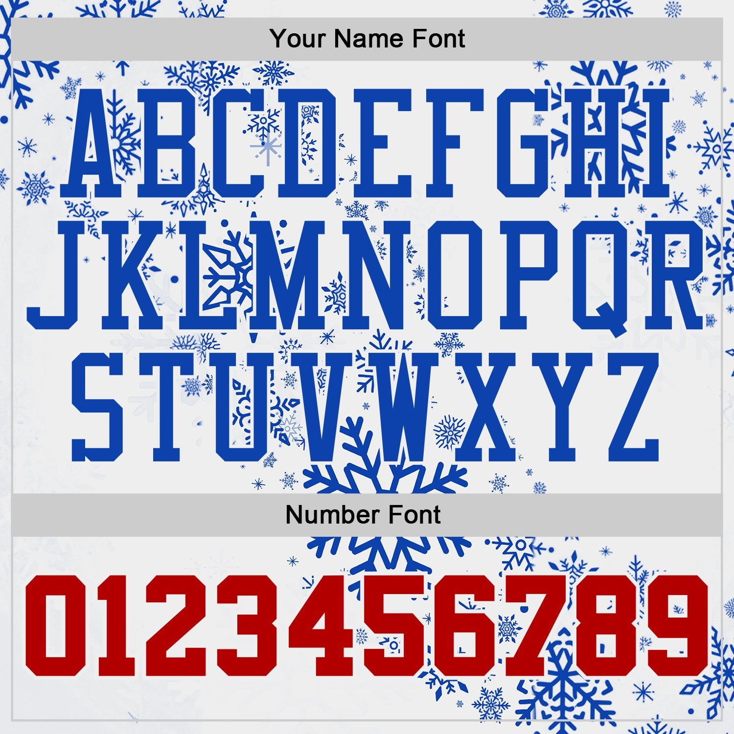 Custom White Red-Thunder Blue Winter Snowflake Round Neck Sublimation Basketball Uniform Jersey view 4