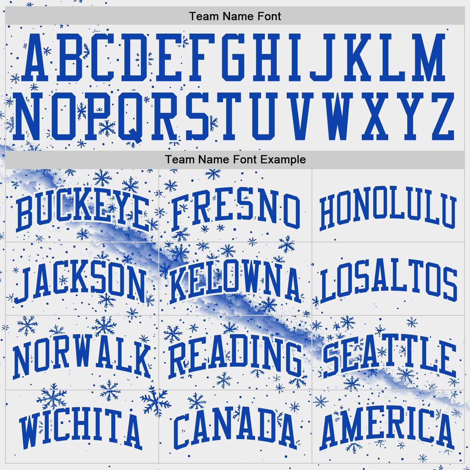 Custom White Red-Thunder Blue Winter Snowflake Round Neck Sublimation Basketball Uniform Jersey view 3
