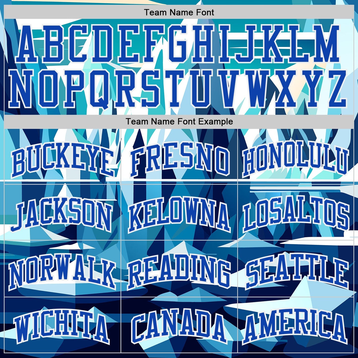 Custom Blue Red White-Thunder Blue Glacier Mountain Geometric Round Neck Sublimation Basketball Uniform Jersey view 3