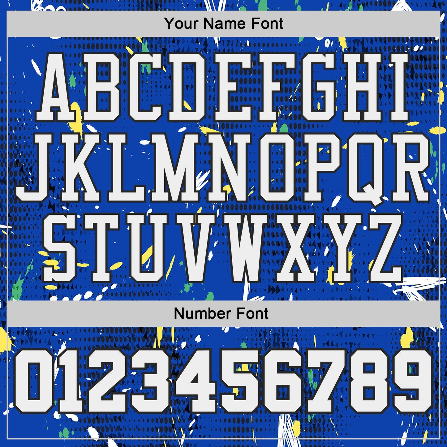 Custom Blue White-Black Splatter Paint Graffiti Round Neck Sublimation Basketball Uniform Jersey view 4