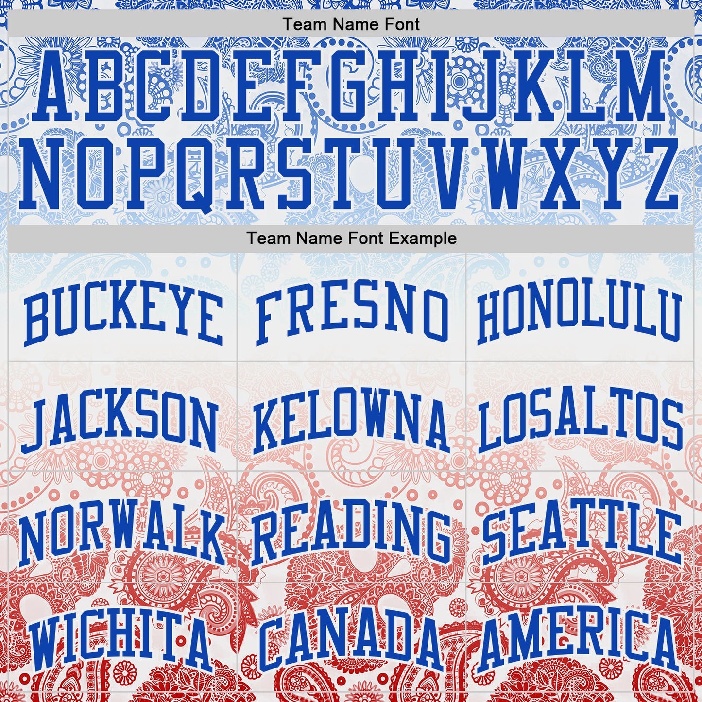 Custom White Red-Thunder Blue Gradient Bandana Paisley Round Neck Sublimation Basketball Uniform Jersey view 3