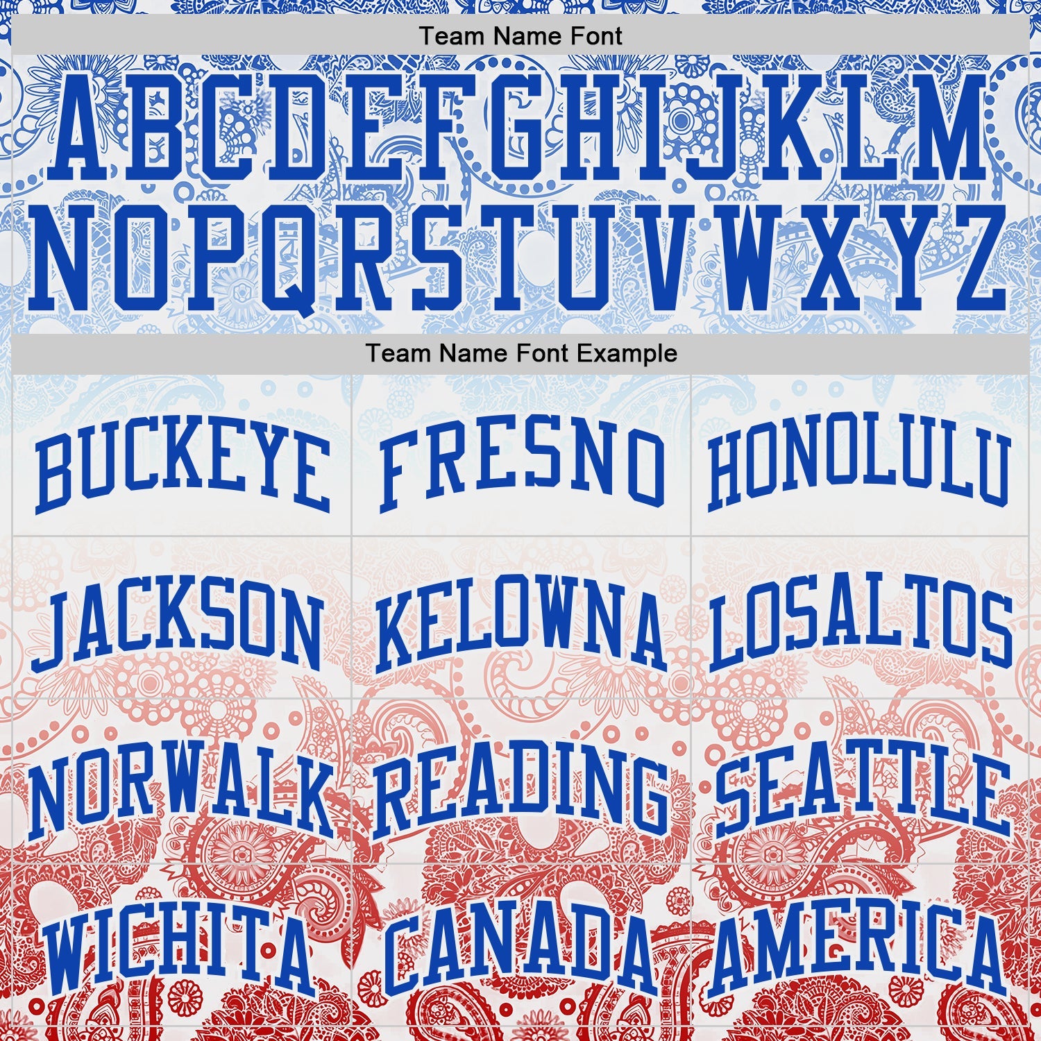Custom White Red-Thunder Blue Gradient Bandana Paisley Round Neck Sublimation Basketball Uniform Jersey view 3