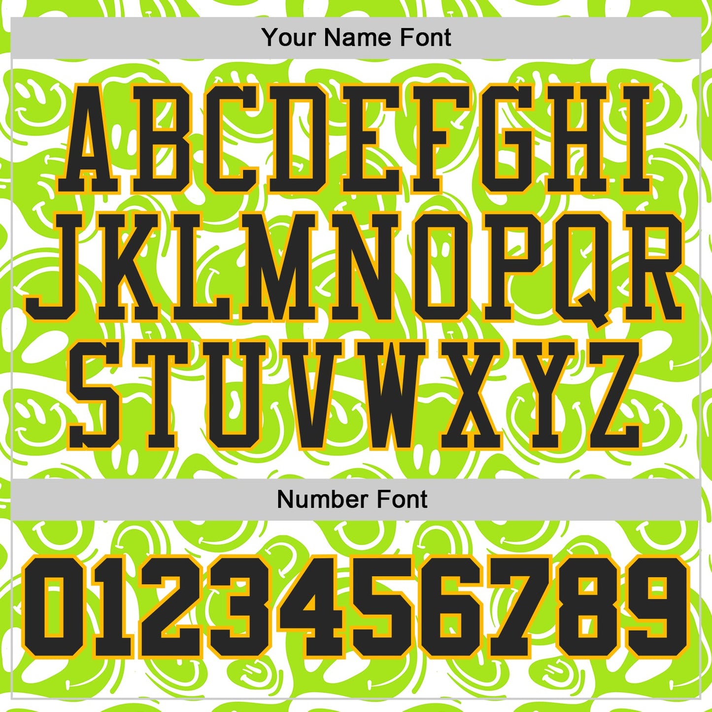 Custom White Black Neon Green-Gold Psychedelic Acid Fluid Round Neck Sublimation Basketball Uniform Jersey view 4
