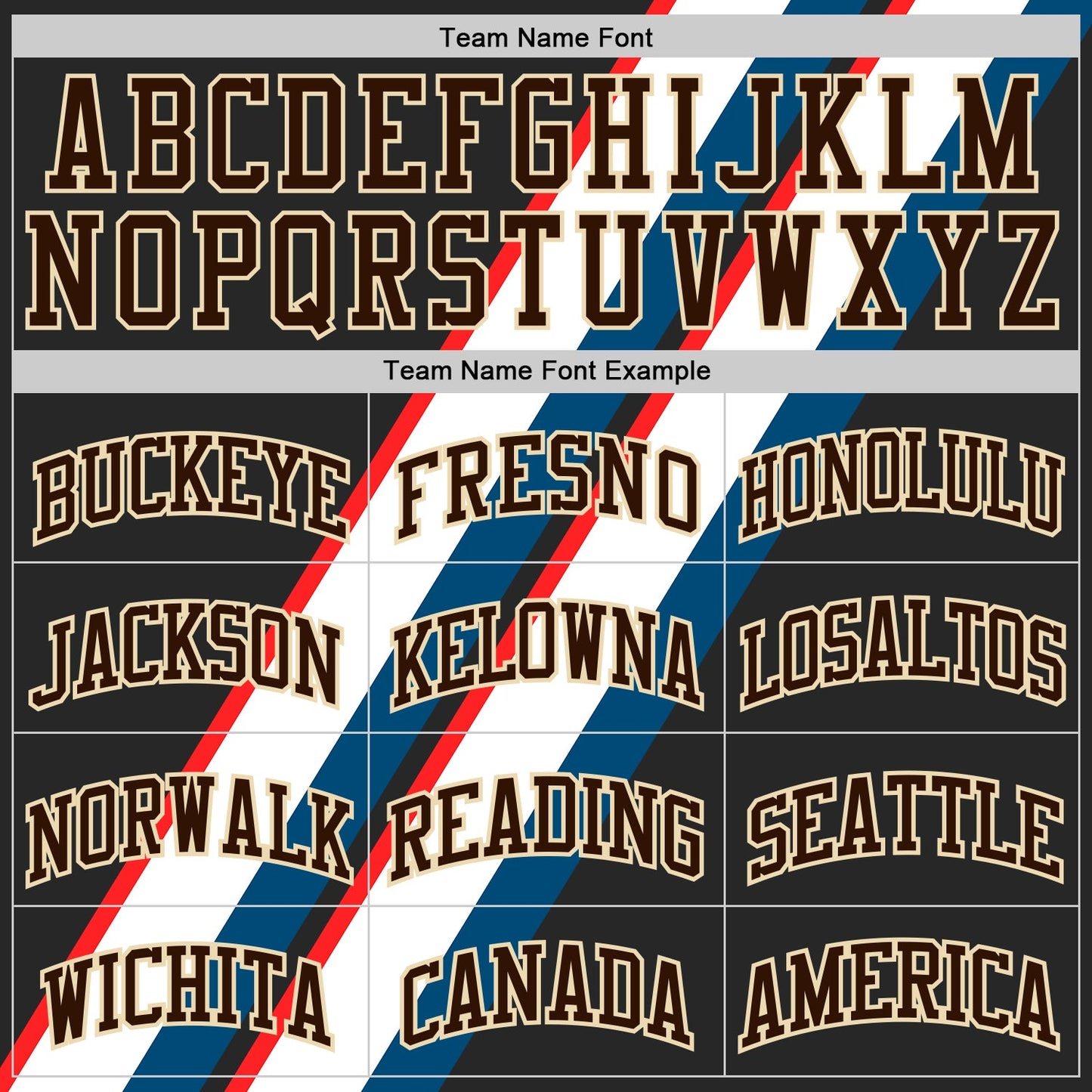 Custom Black Brown Blue Red-Cream Abstract Stripes Round Neck Sublimation Basketball Uniform Jersey view 3