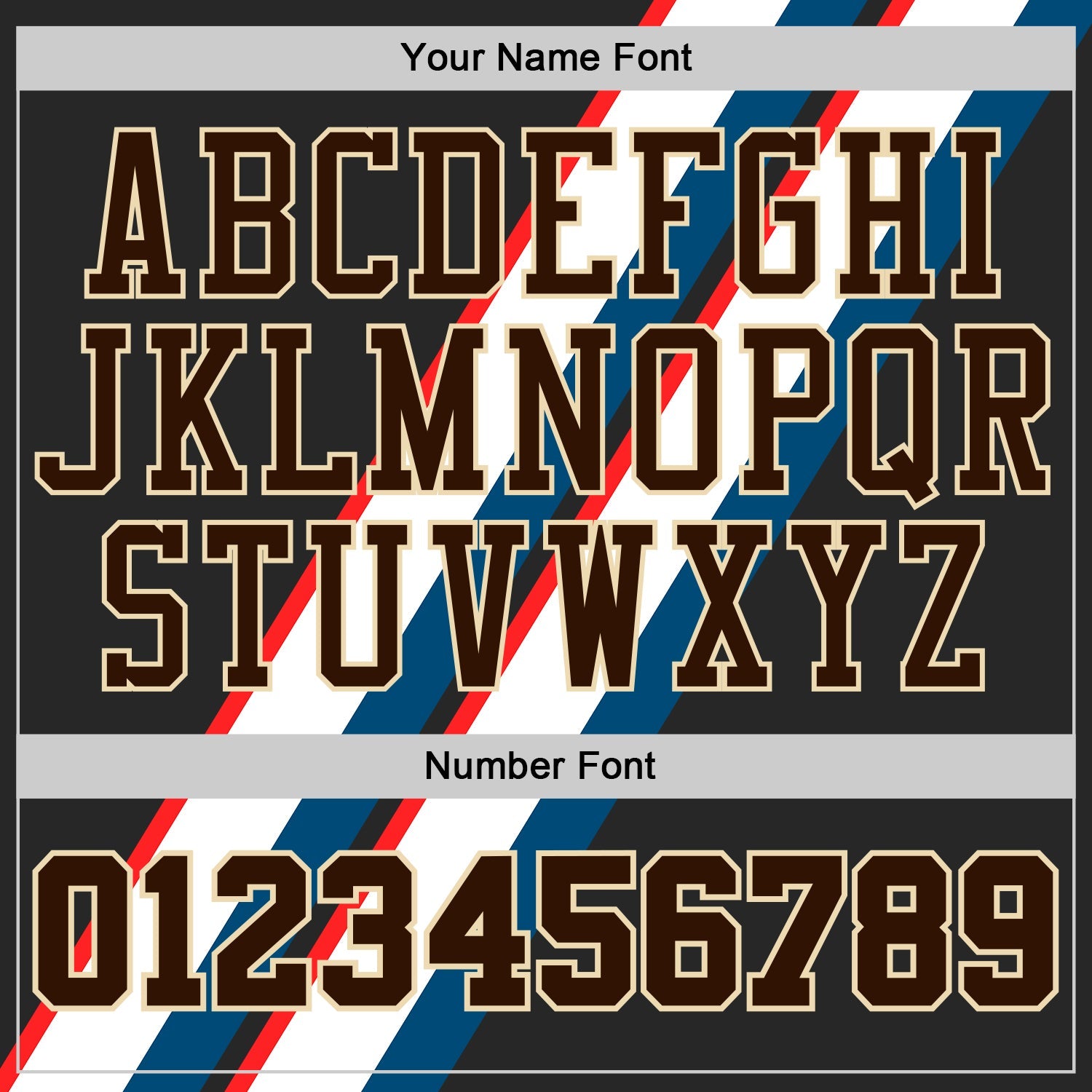 Custom Black Brown Blue Red-Cream Abstract Stripes Round Neck Sublimation Basketball Uniform Jersey view 4