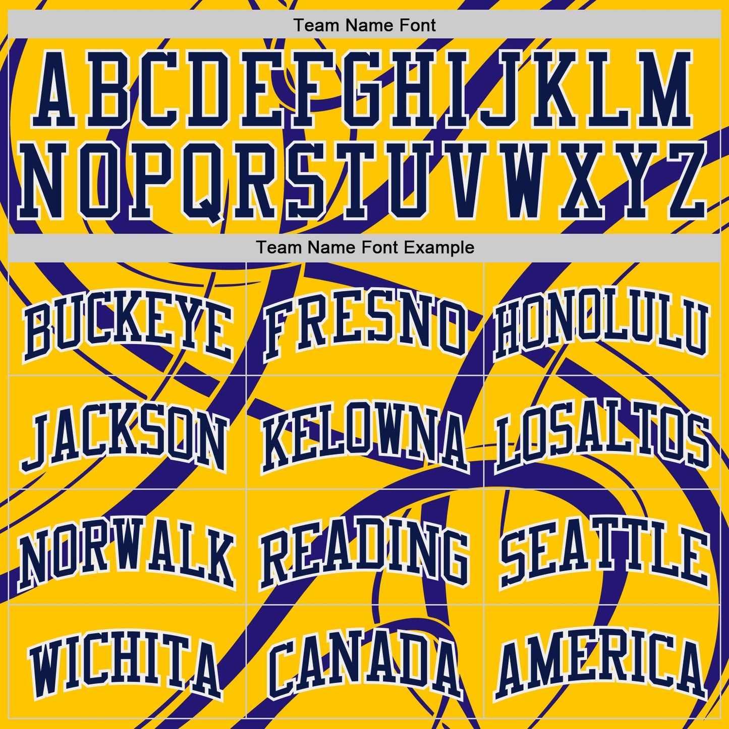 Custom Yellow Navy Purple-White Abstract Curved Lines Round Neck Sublimation Basketball Uniform Jersey view 3