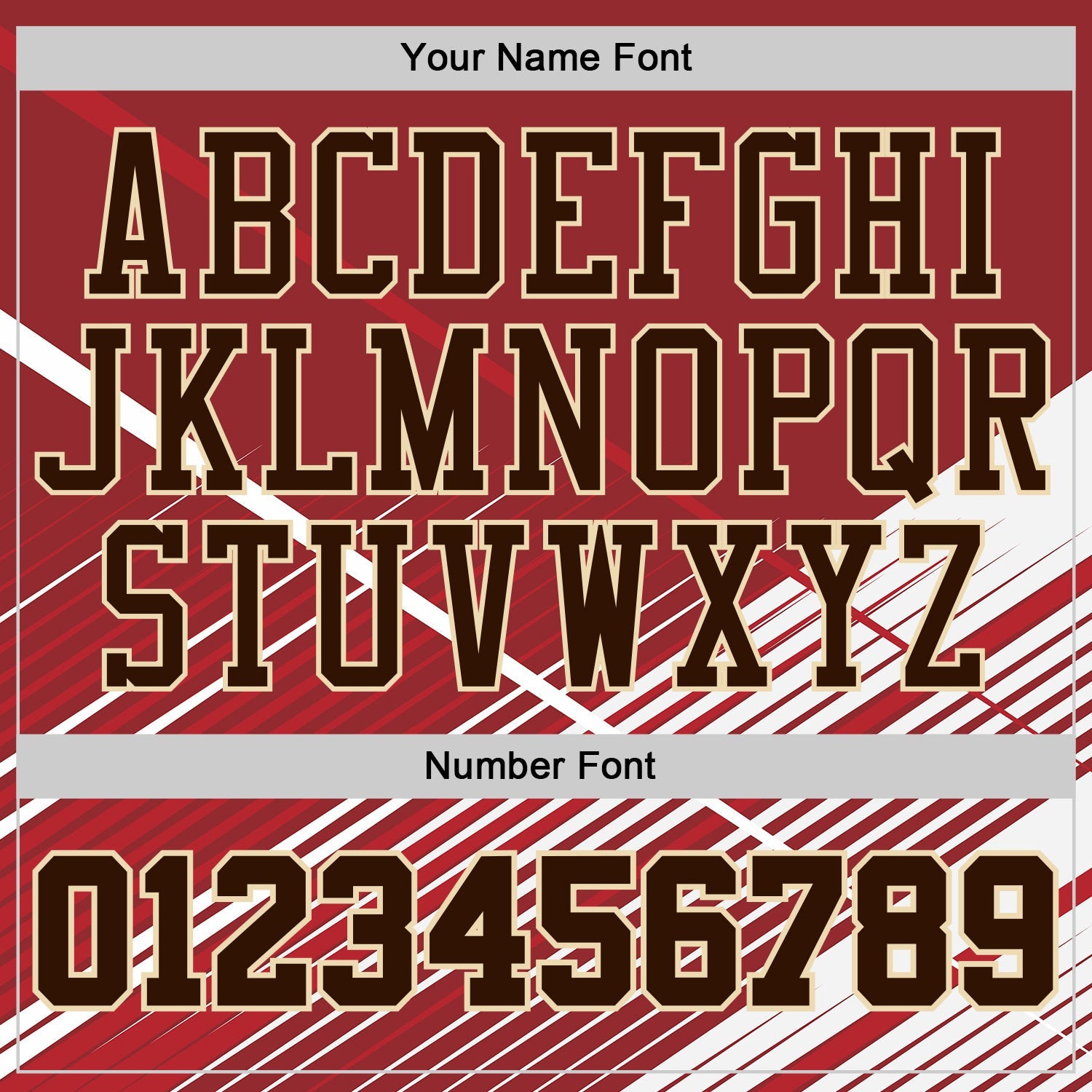 Custom Red Brown White-Cream Abstract Geometric Lines Round Neck Sublimation Basketball Uniform Jersey view 4