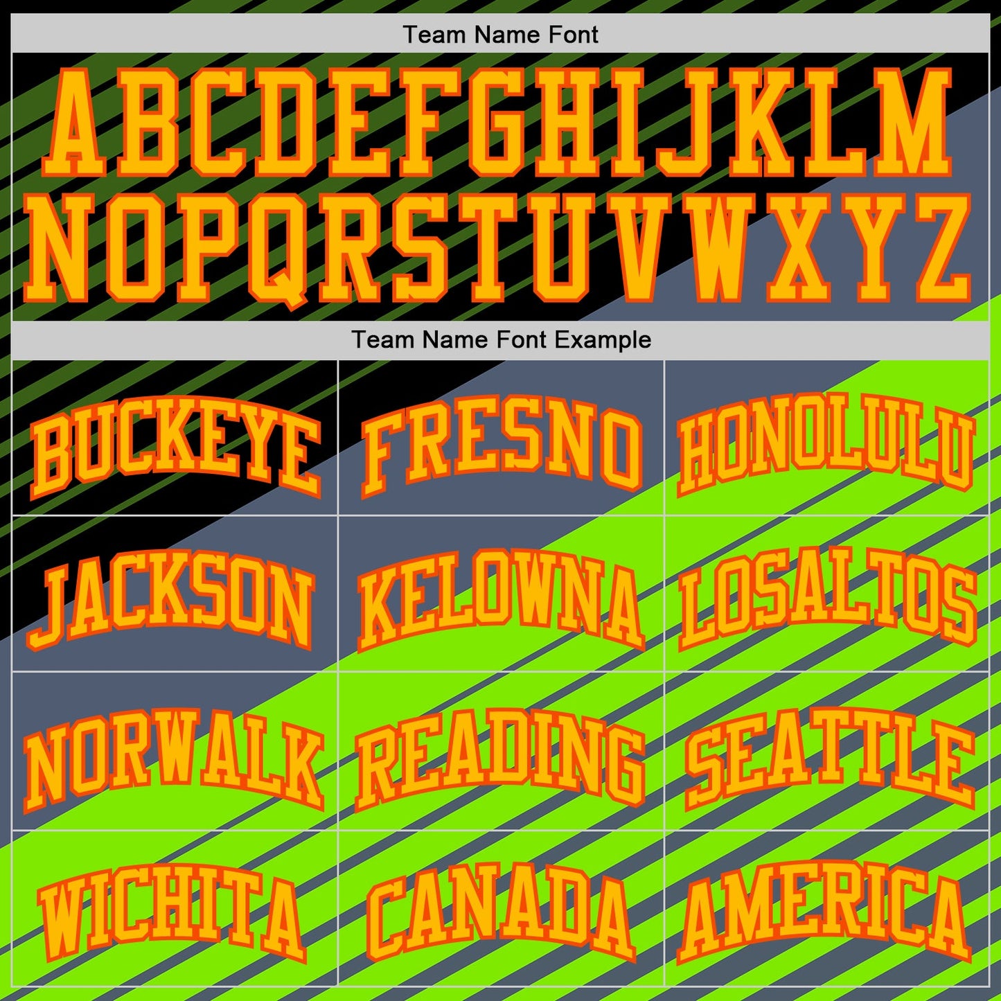 Custom Black Gold Green-Orange Abstract Diagonal Stripes Round Neck Sublimation Basketball Uniform Jersey view 3