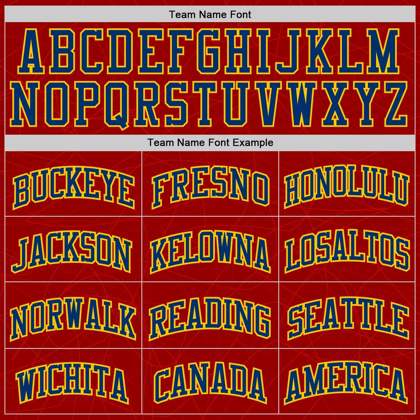 Custom Red US Navy Blue-Yellow Abstract Curved Lines Round Neck Sublimation Basketball Uniform Jersey view 3