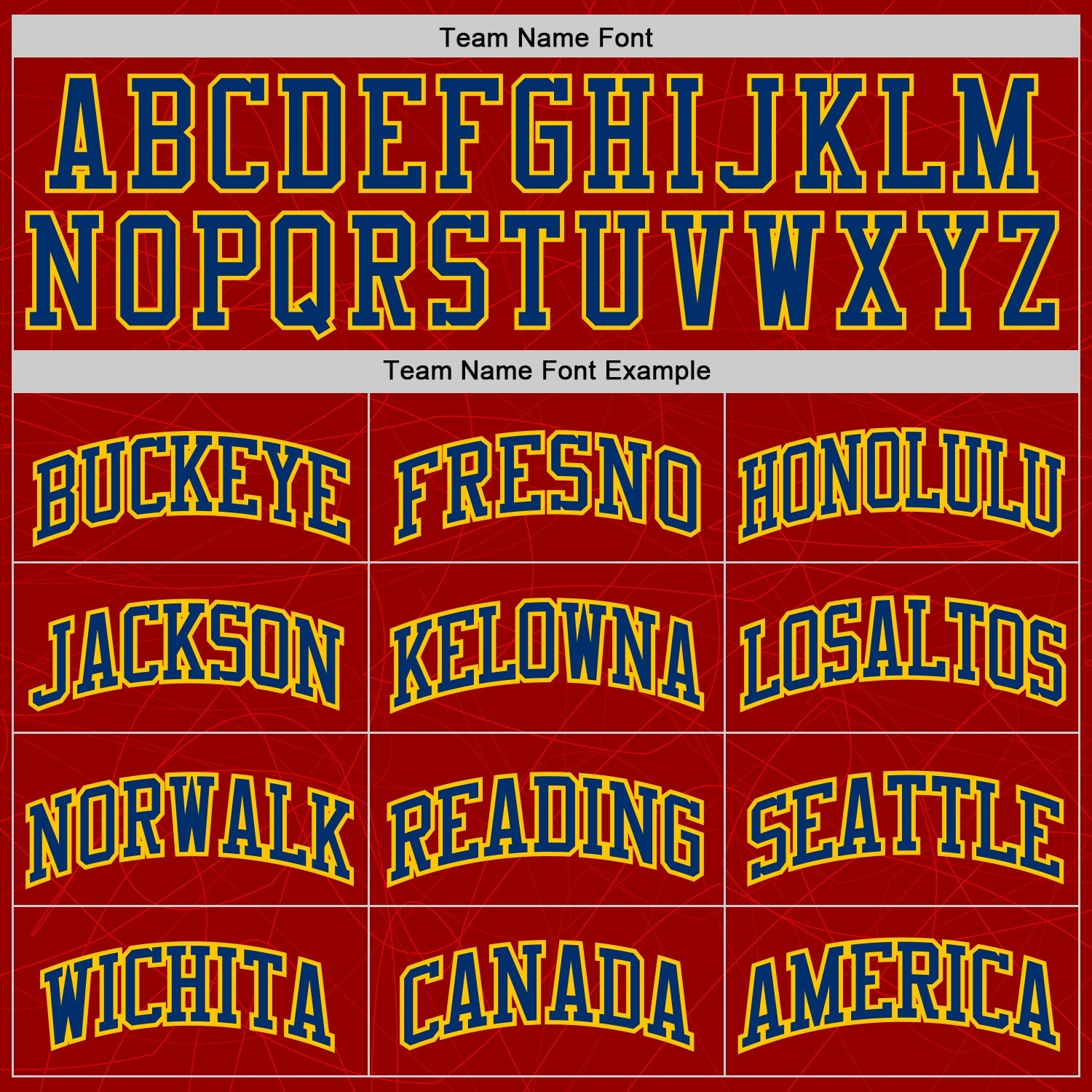 Custom Red US Navy Blue-Yellow Abstract Curved Lines Round Neck Sublimation Basketball Uniform Jersey view 3