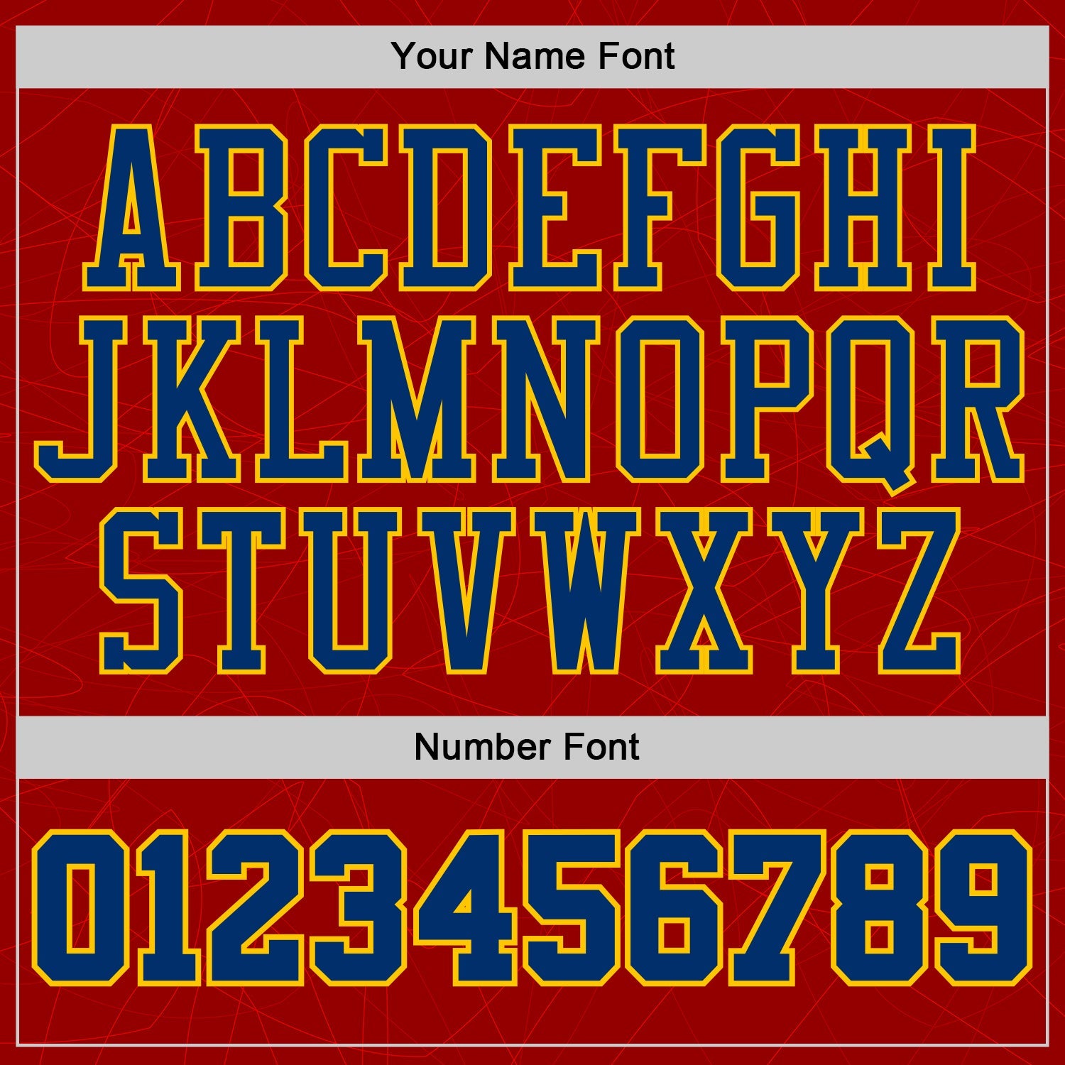 Custom Red US Navy Blue-Yellow Abstract Curved Lines Round Neck Sublimation Basketball Uniform Jersey view 4