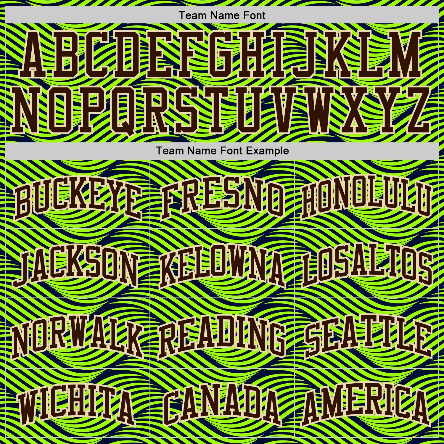 Custom Neon Green Brown Blue-Cream Abstract Wave Round Neck Sublimation Basketball Uniform Jersey view 3