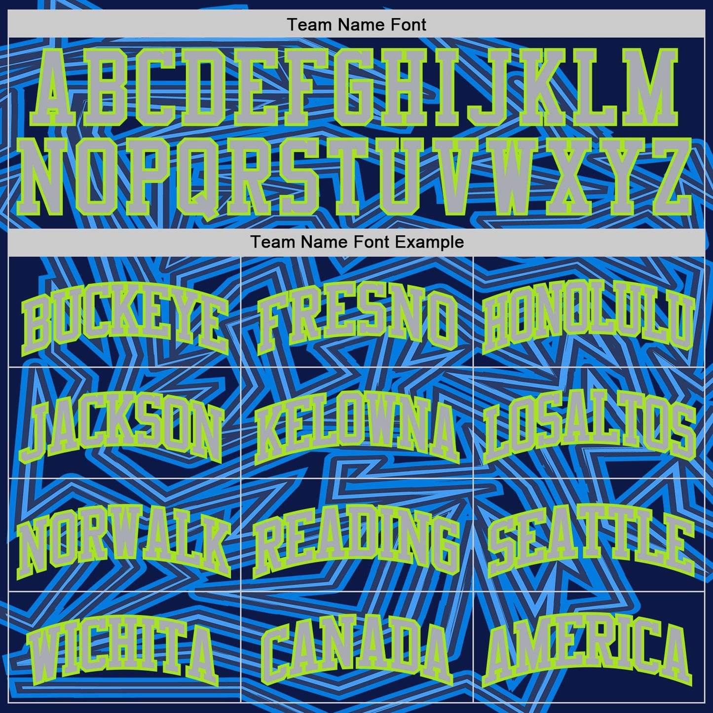 Custom Blue Gray Navy-Neon Green Abstract Tech Geometric Lines Round Neck Sublimation Basketball Uniform Jersey view 3
