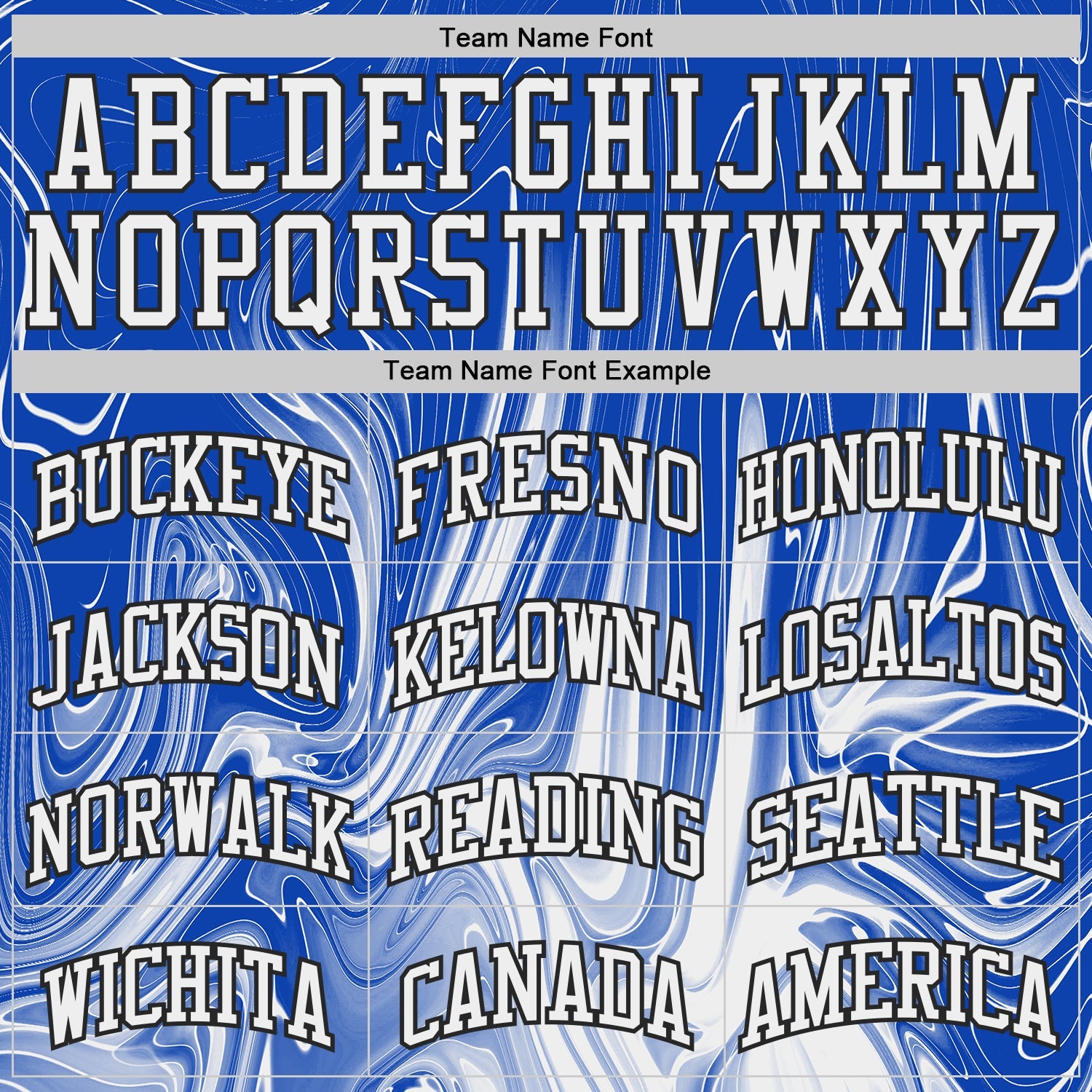 Custom Thunder Blue White-Black Marble Swirl Liquid Fluid Round Neck Sublimation Basketball Uniform Jersey view 3