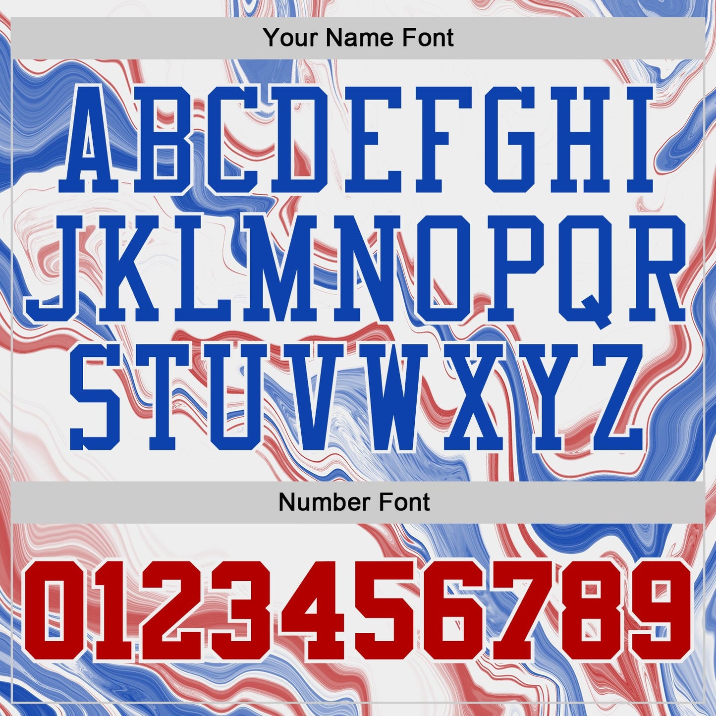 Custom White Red-Thunder Blue Marble Swirl Round Neck Sublimation Basketball Uniform Jersey view 4